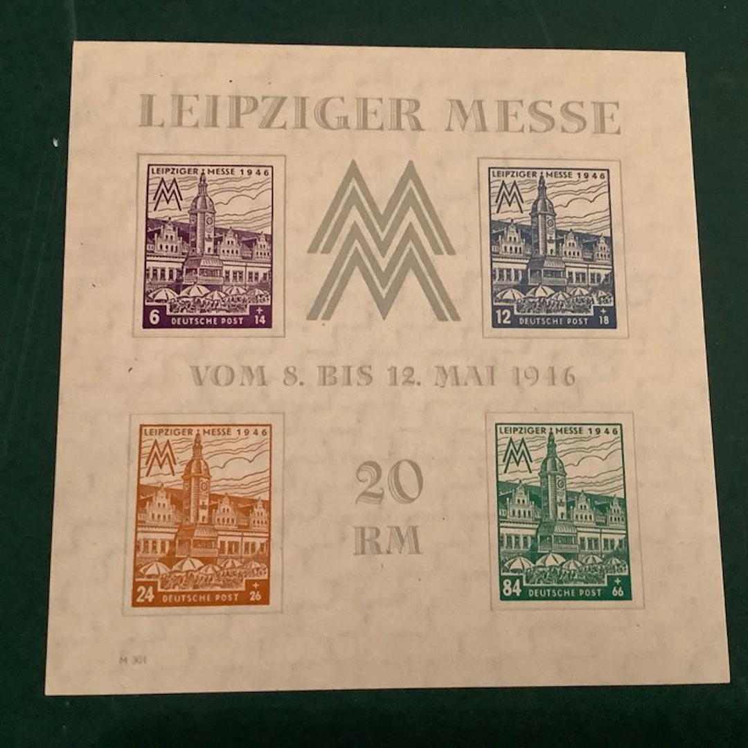 Allied Occupation - Germany (Soviet zone) 1946 - Leipzig...