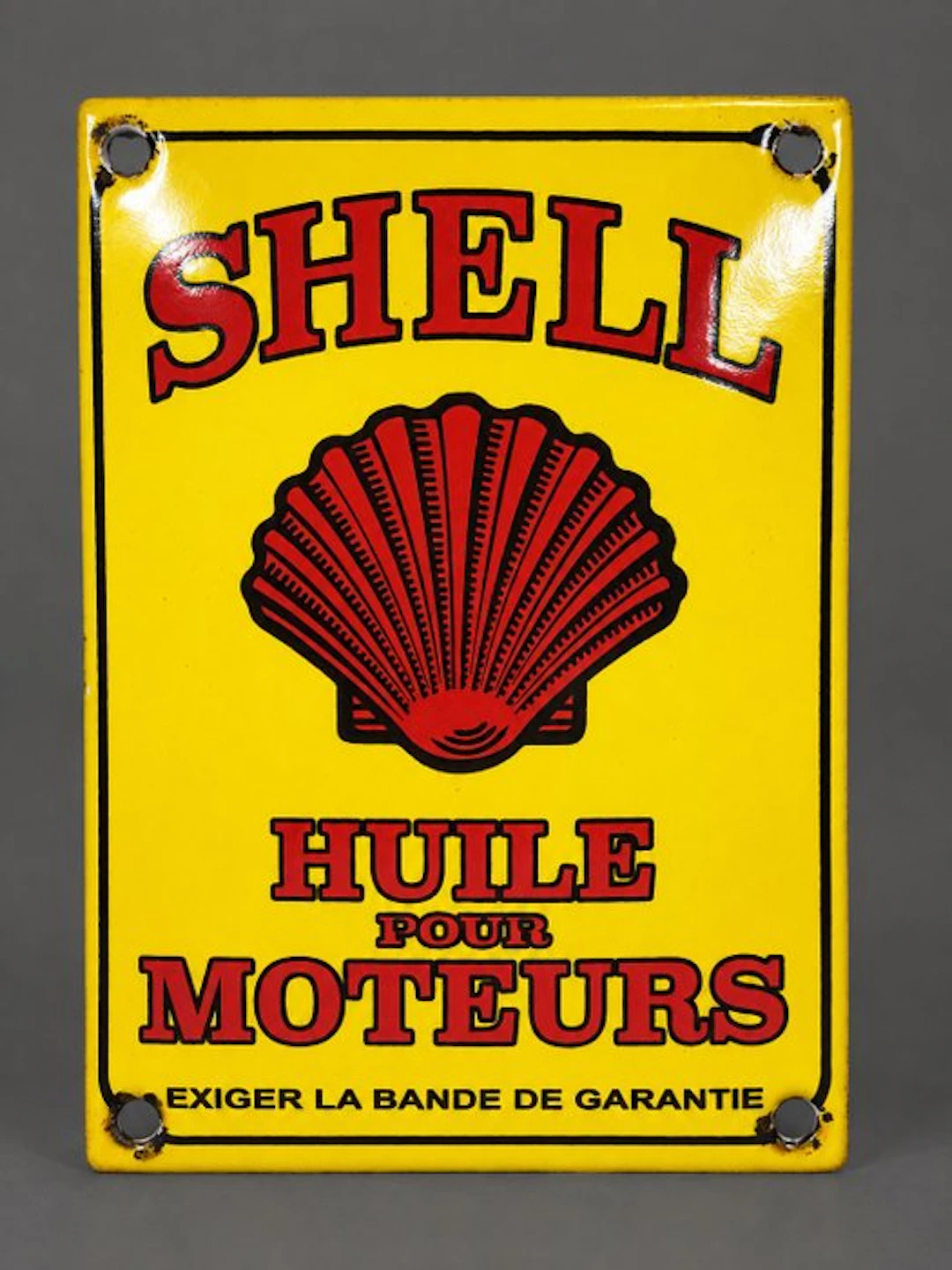 Shell - Engine - Enamel sign - Enamel