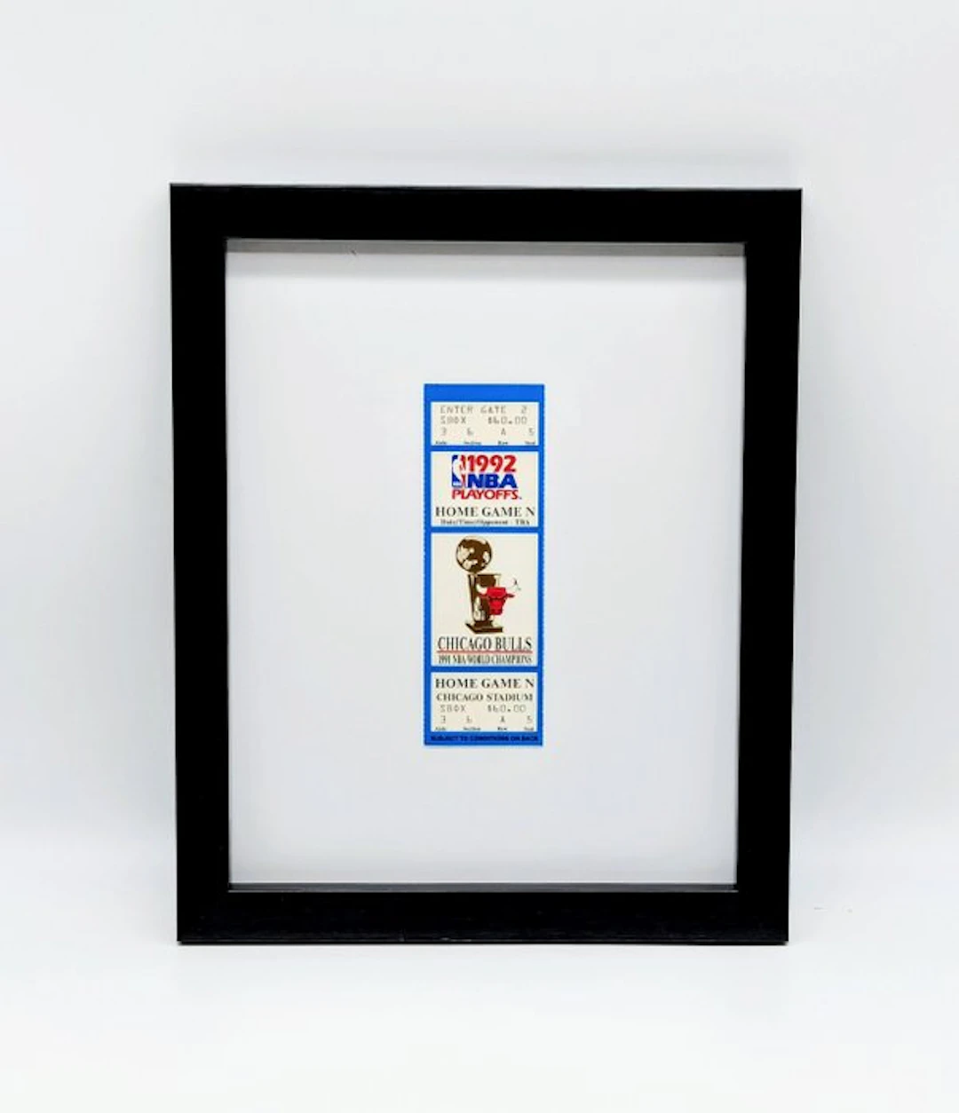 Chicago Bulls - NBA - Michael Jordan - 1992 - Ticket