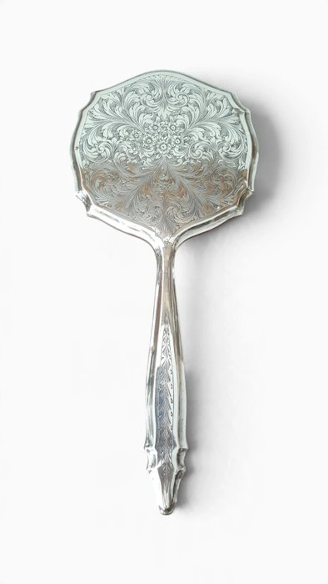 Hand mirror - .800 silver