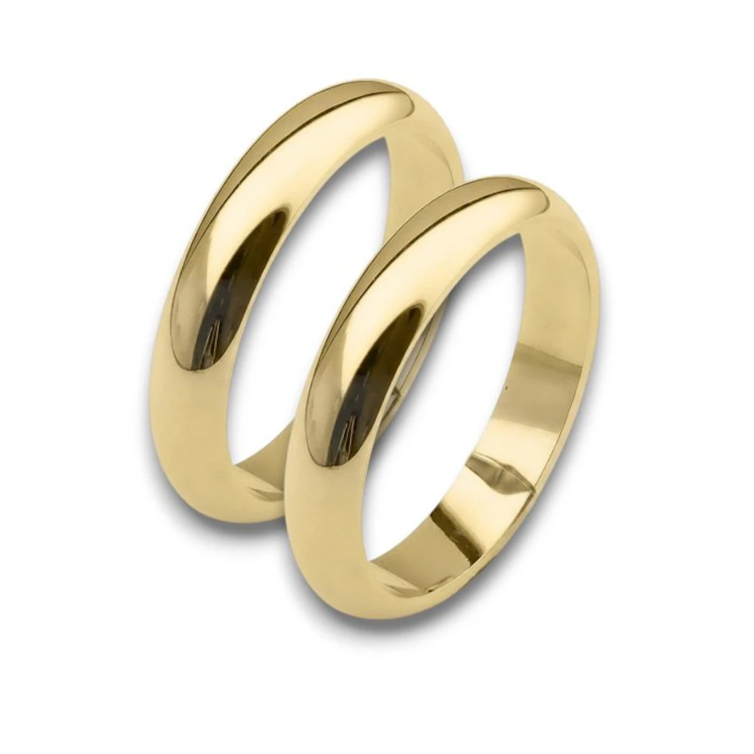 Wedding ring - 18 kt. Yellow gold - Pair of wedding bands 16.4 g