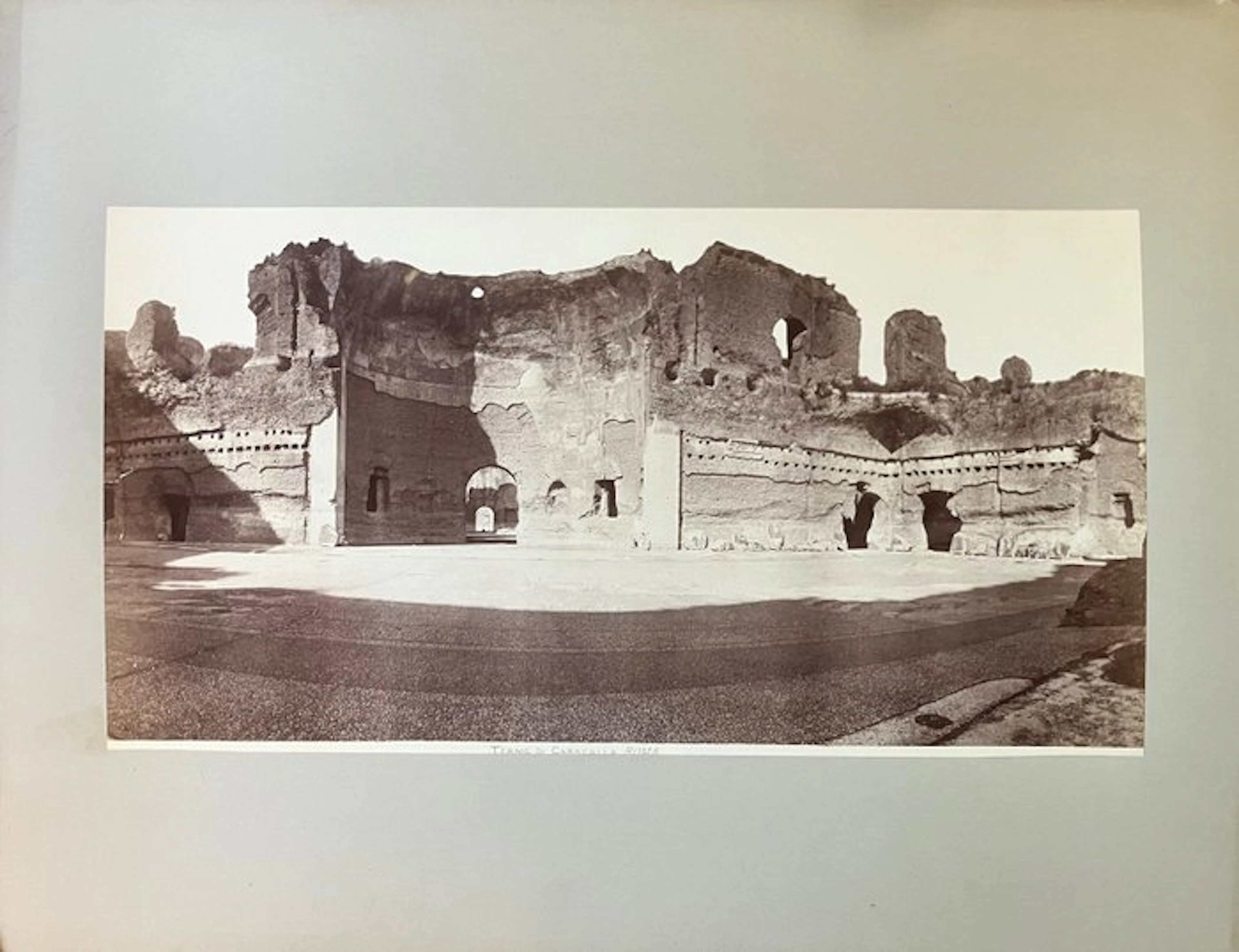 . - Roma - Terme de Caragalla large Albumin Print
