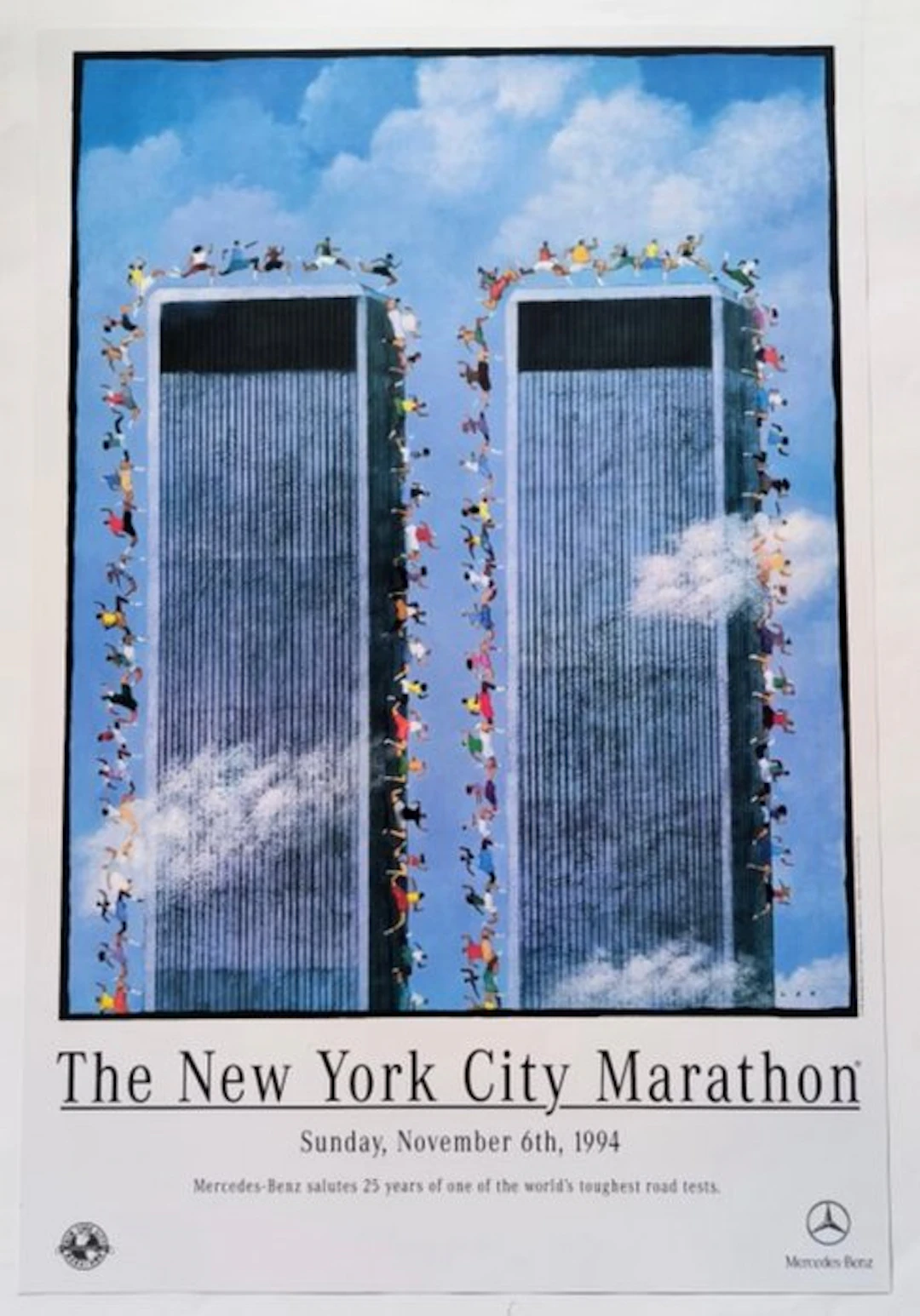 Dave Cutler - The New York City Marathon poster "Wall Trade Center" 1994
