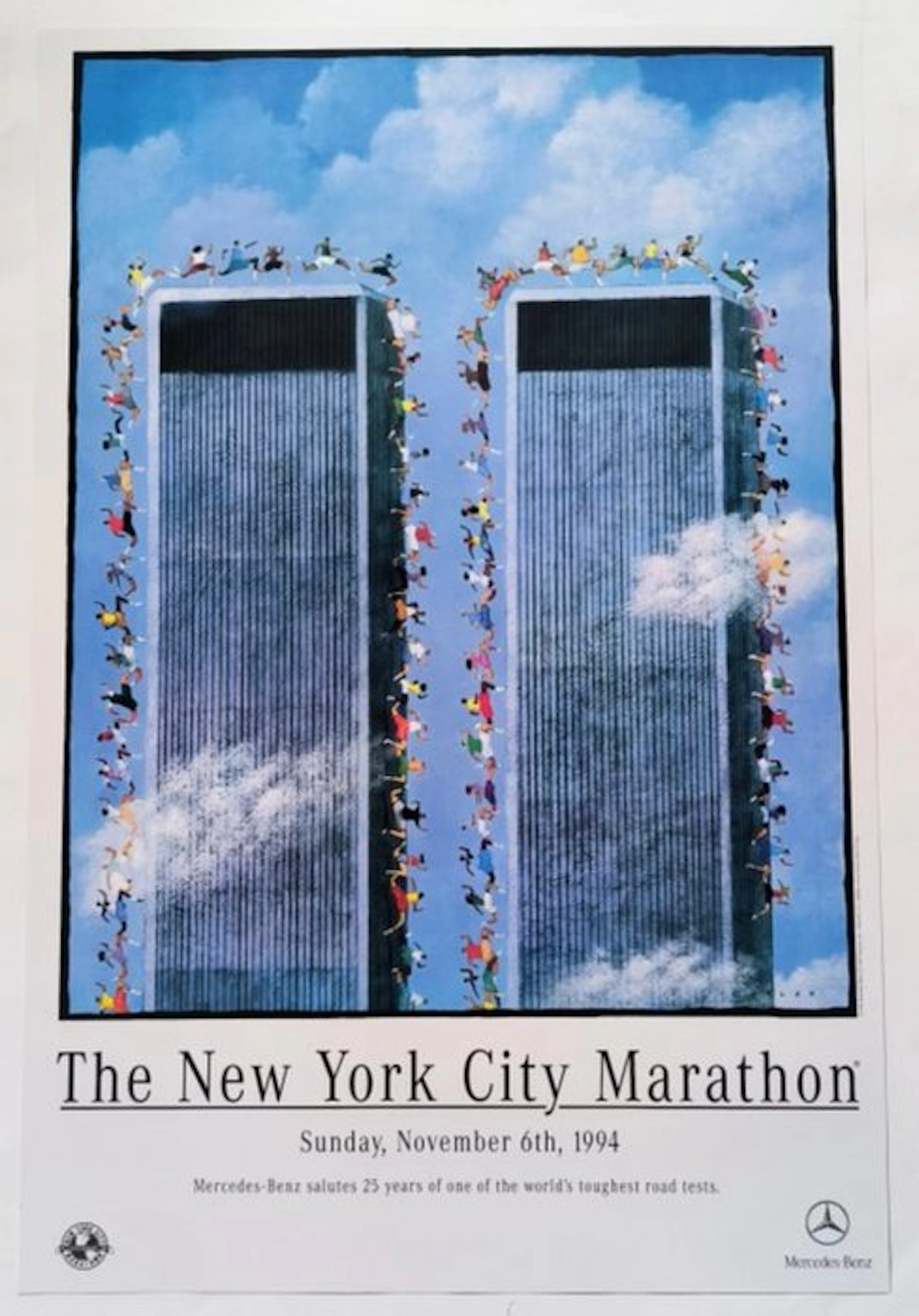 Dave Cutler - The New York City Marathon poster "Wall Trade Center" 1994