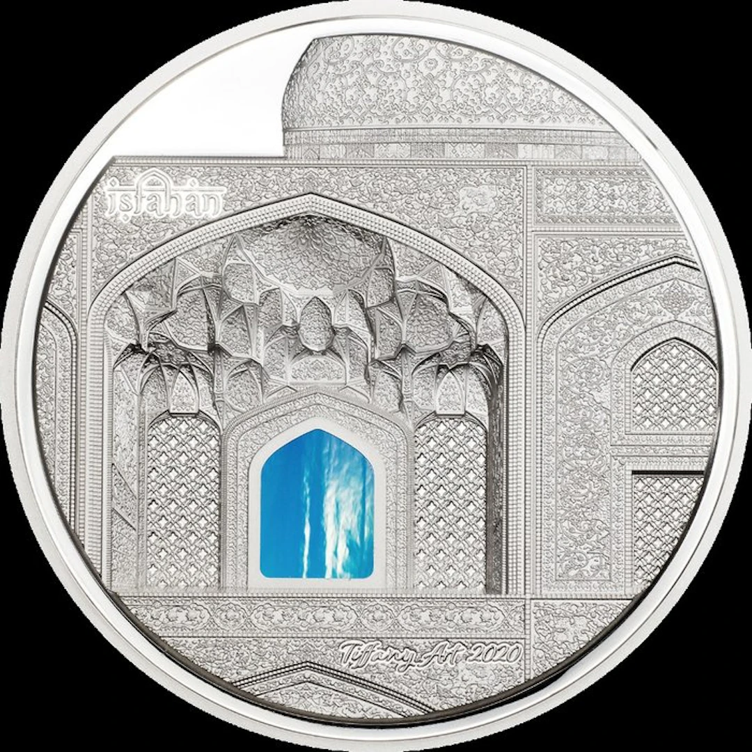 Palau. 2020 Tiffany Art - Isfahan, 3 Oz (.999) Proof