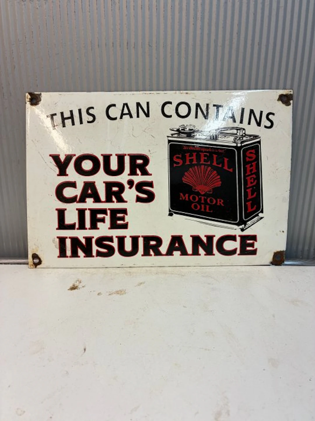 Shell Motor Oil – Enamel Advertising Sign – Car’s Life...