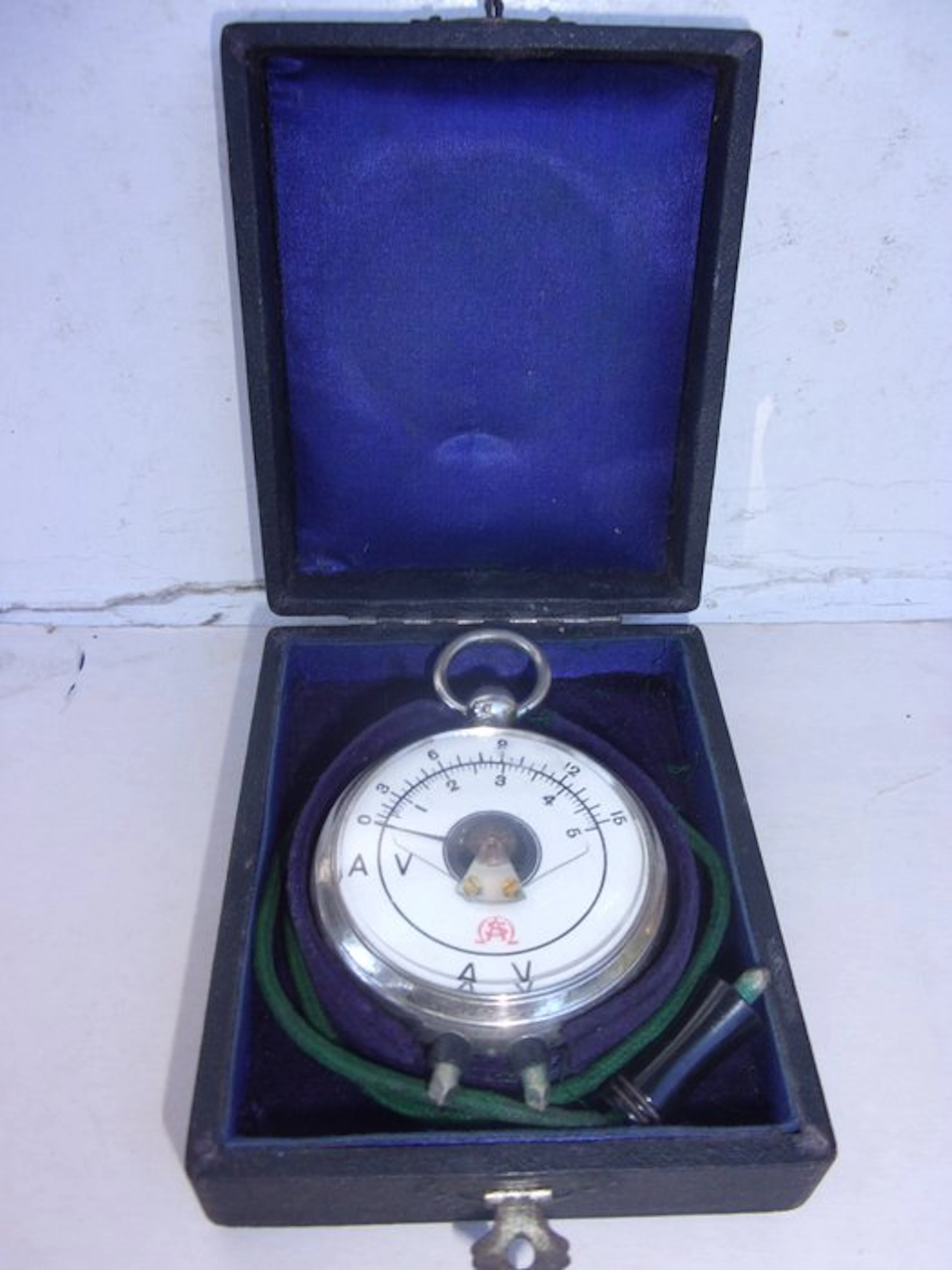 AS Voltmeter "pocket watch" - Argentan - 1910-1920