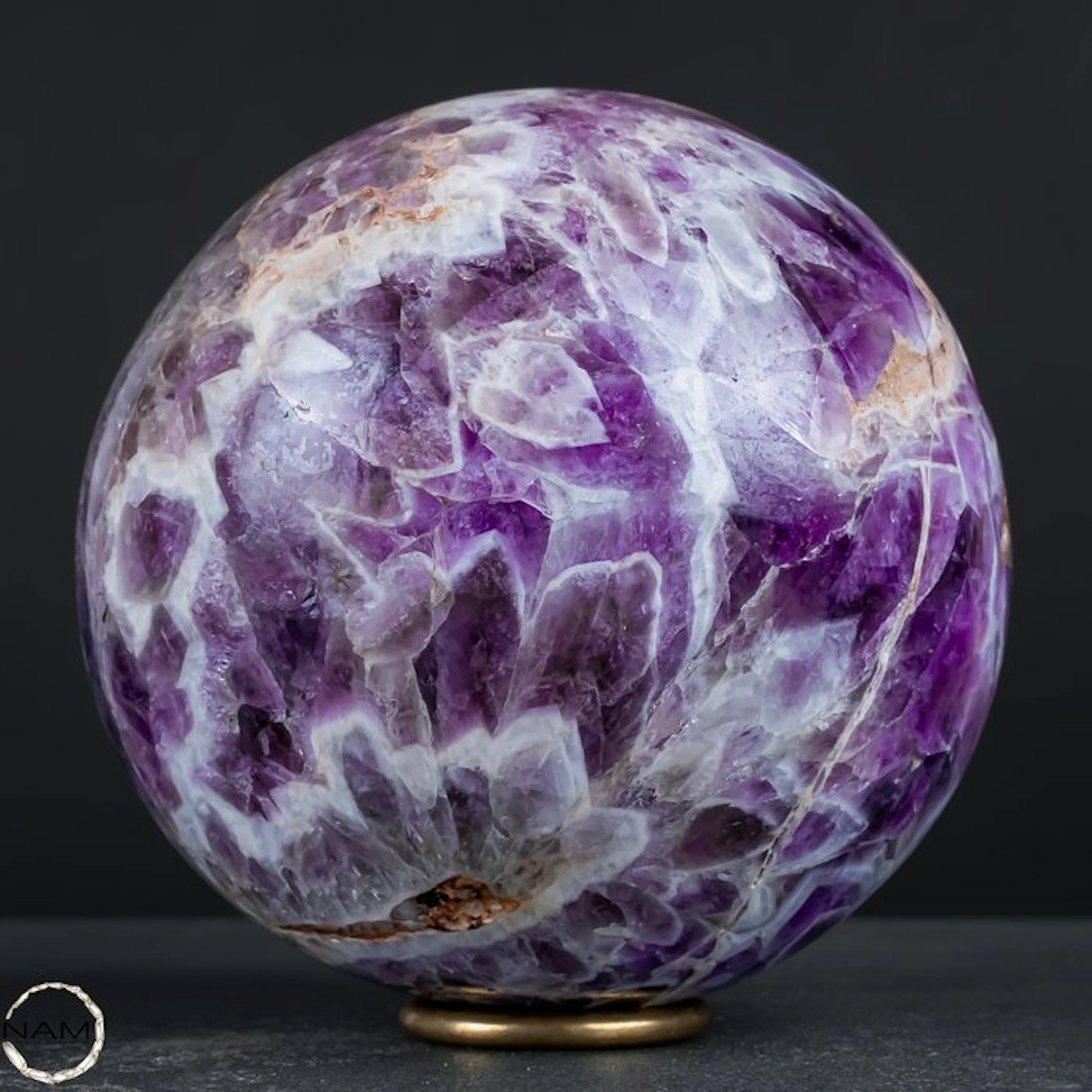 Natural Rare Chevron Amethyst Sphere, Bolivia- 2812.74 g