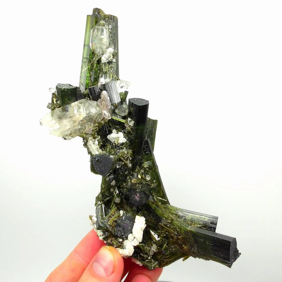Tourmaline verdelite with Quartz