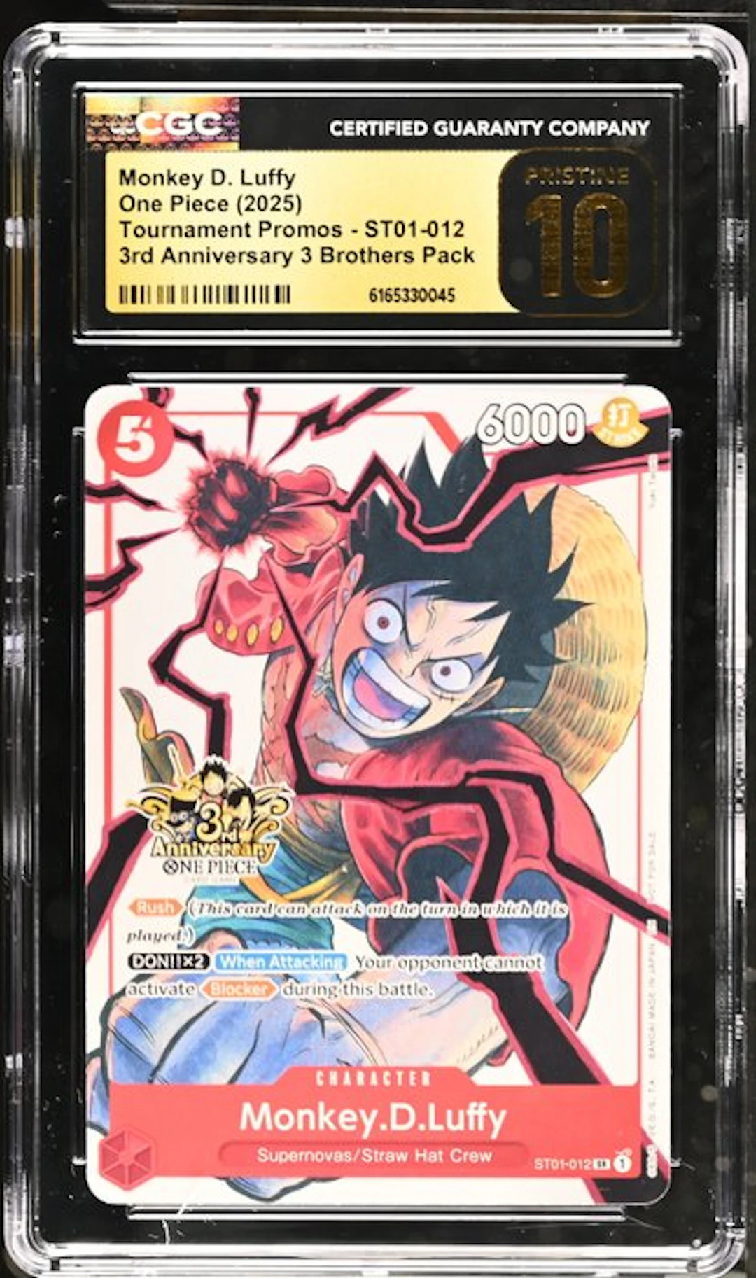 One Piece - 1 Graded card - One Piece - Monkey D