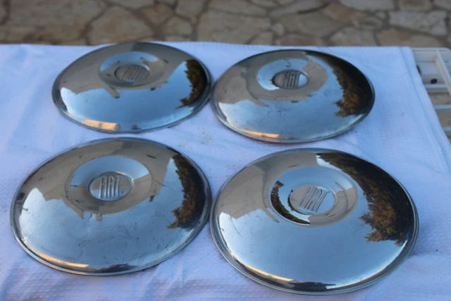 Pair of original vintage FIAT 1100 103 / 1100 D wheel...