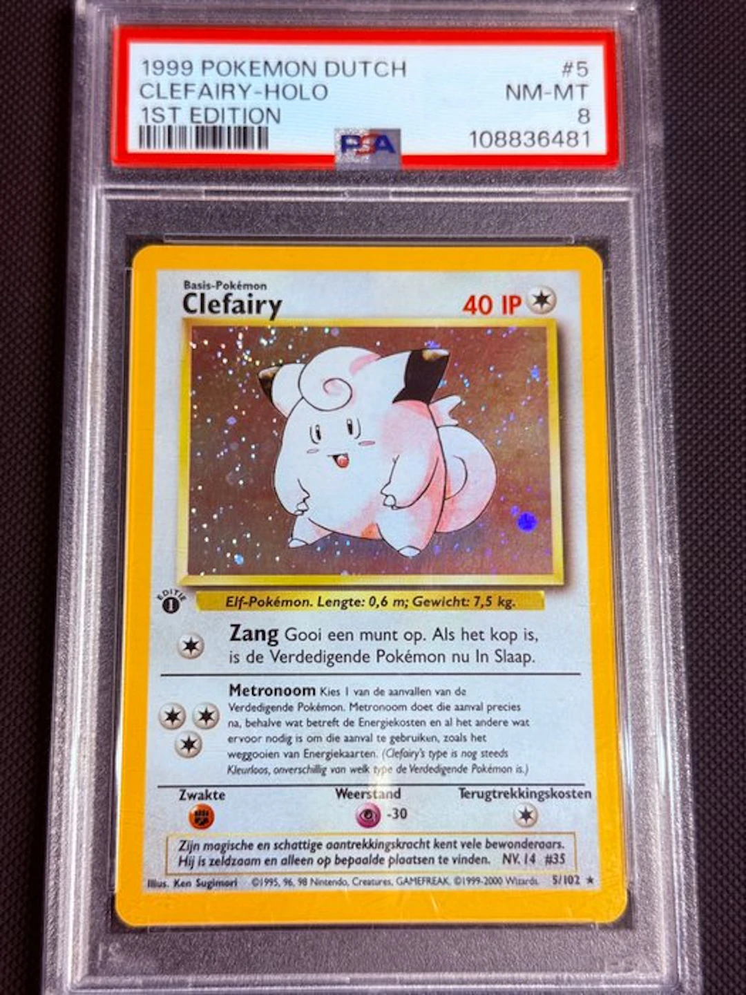 Pokémon - 1 Graded card - Clefairy 5/102 Foil