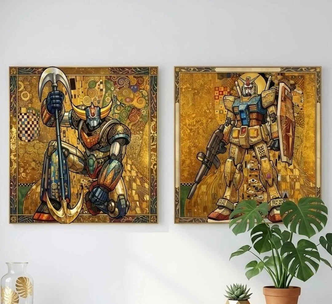 daveY - SET OF 2: "GOLDEN MECHA LEGENDS"