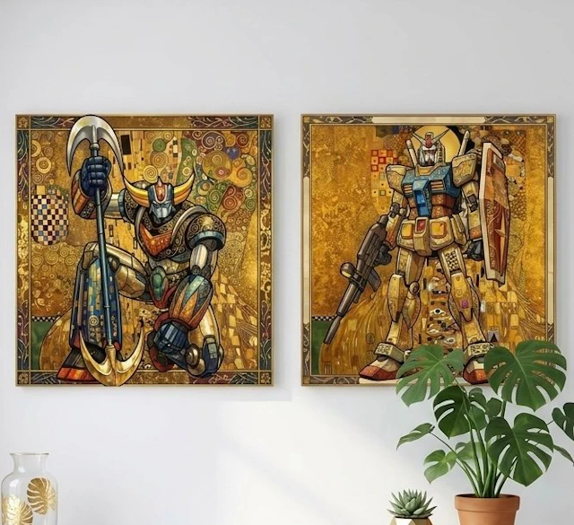 daveY - SET OF 2: "GOLDEN MECHA LEGENDS"