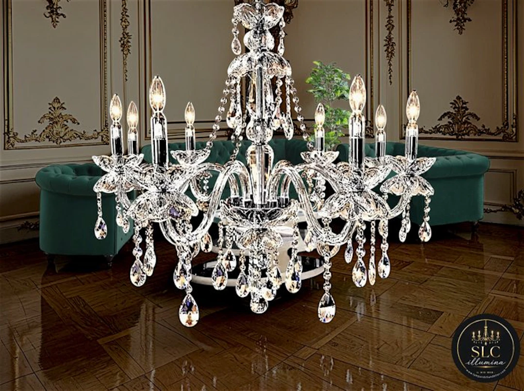 SLC Illumina - MG - Chandelier - G9 - Crystal - Chandelier 8L G9