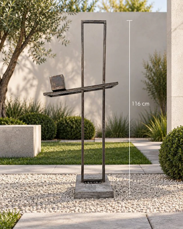 D.B - Sculpture Geometric Balance solid outdoor/indoor XXL size No Reserve