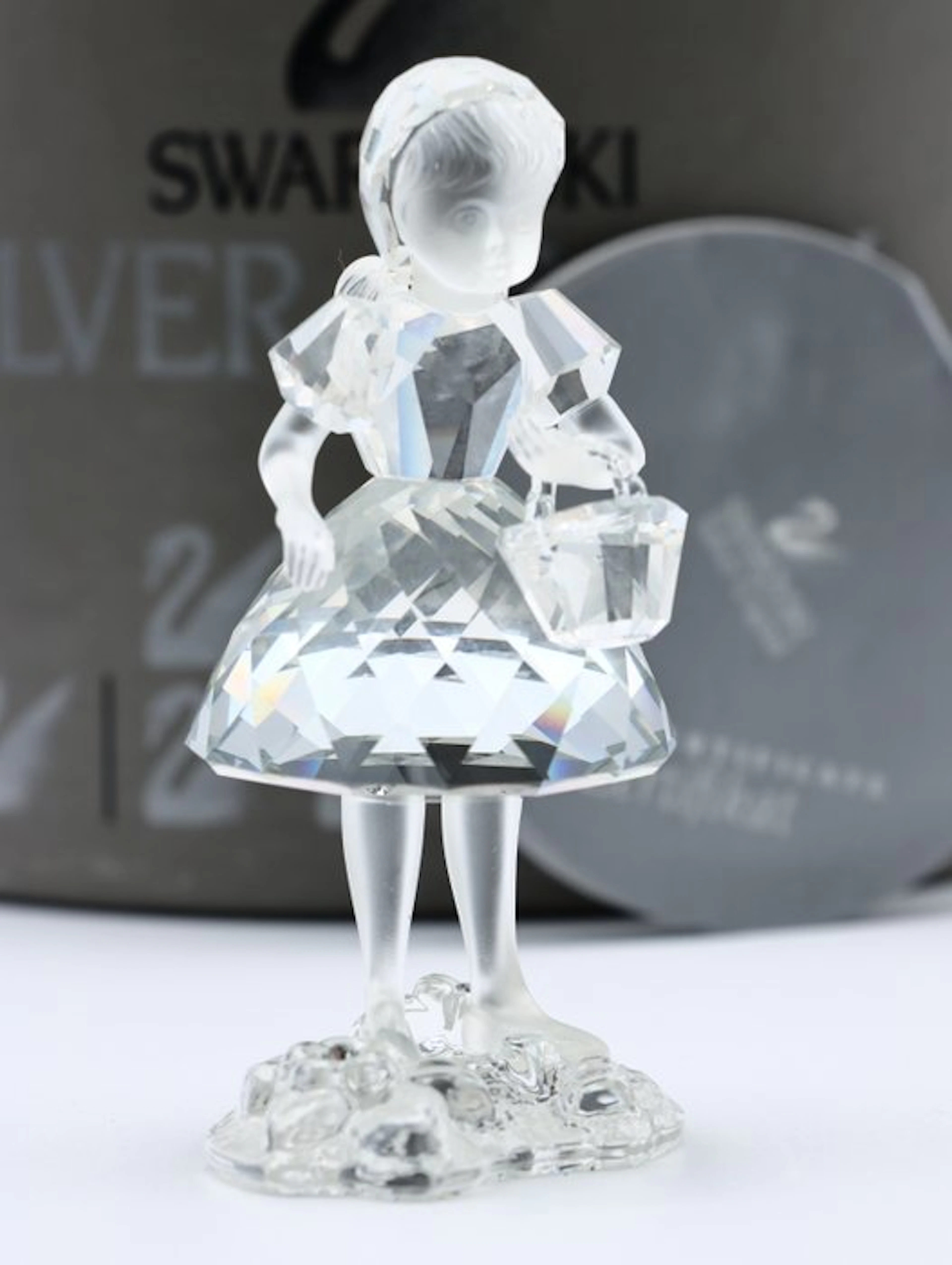 Figure - Swarovski - Roodkapje met Mand (Boxed + certificate) - Crystal