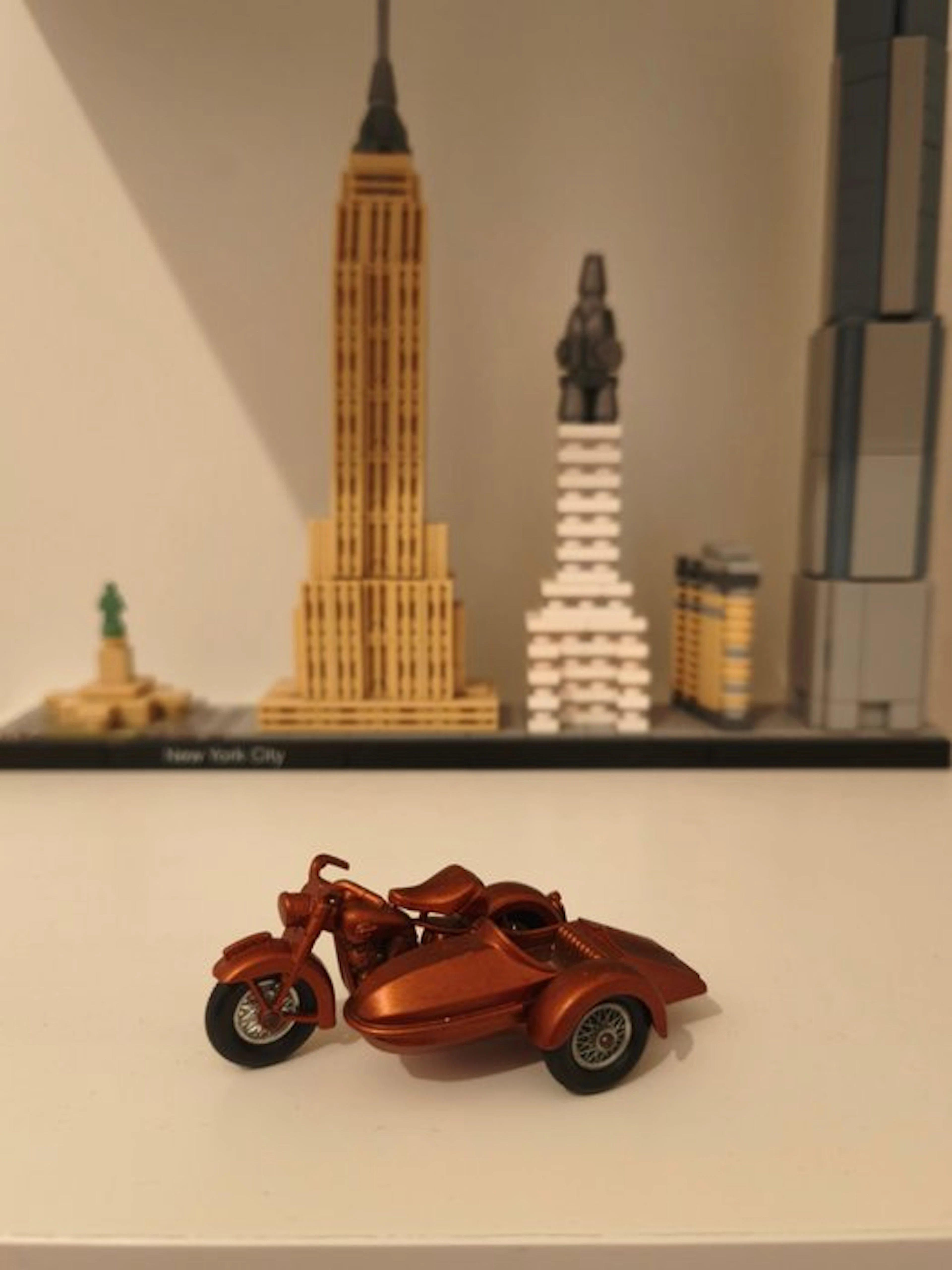 Matchbox, Lesney 1:64 - Model motorcycle - Harley Davidson avec side-car - 66