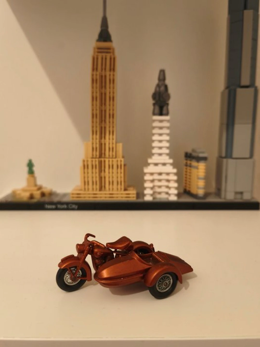 Matchbox, Lesney 1:64 - Model motorcycle - Harley Davidson avec side-car - 66