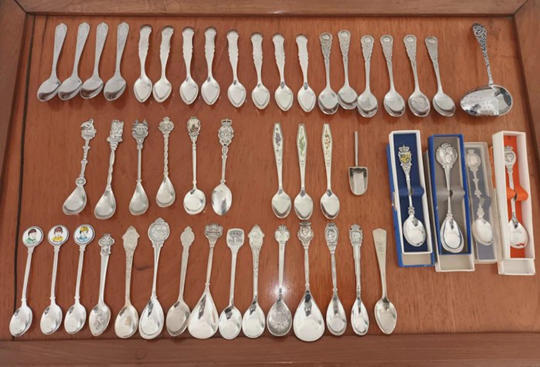 Spoon (49) - Silverplated - Interesting Collection