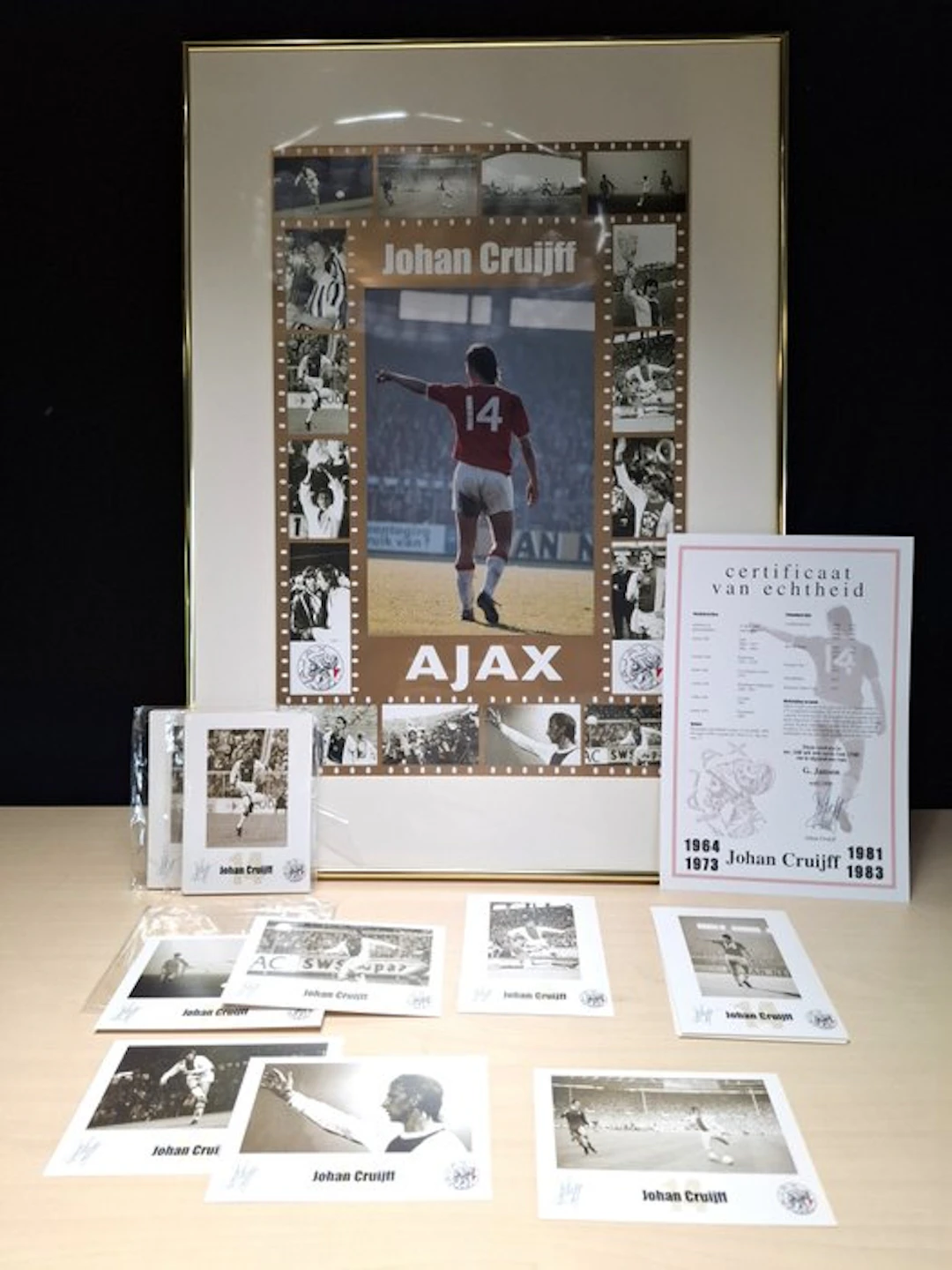 Ajax - Ajax - Johan Cruijff - Framed Ajax tribute collage...