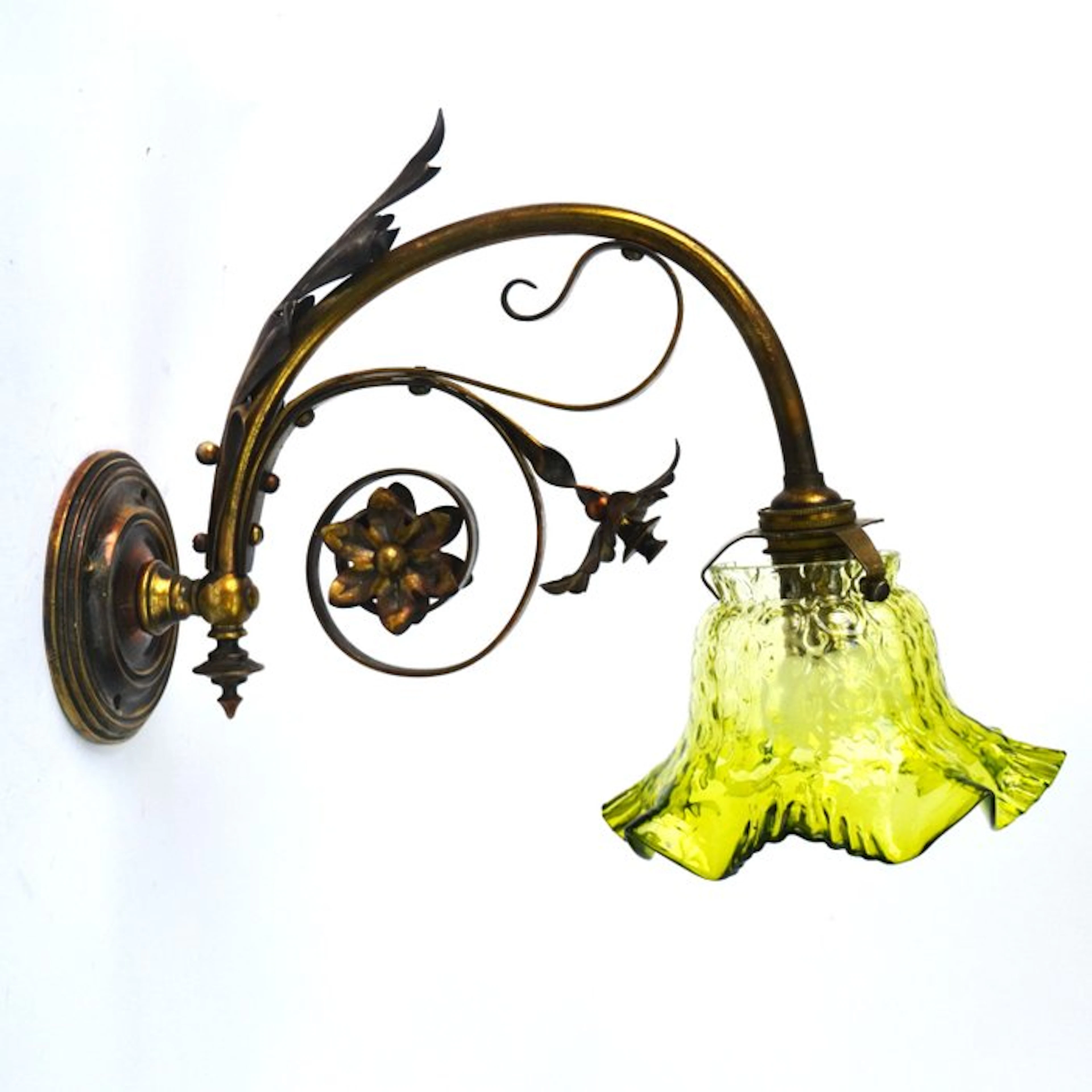 Wall lamp - Brass, Glass