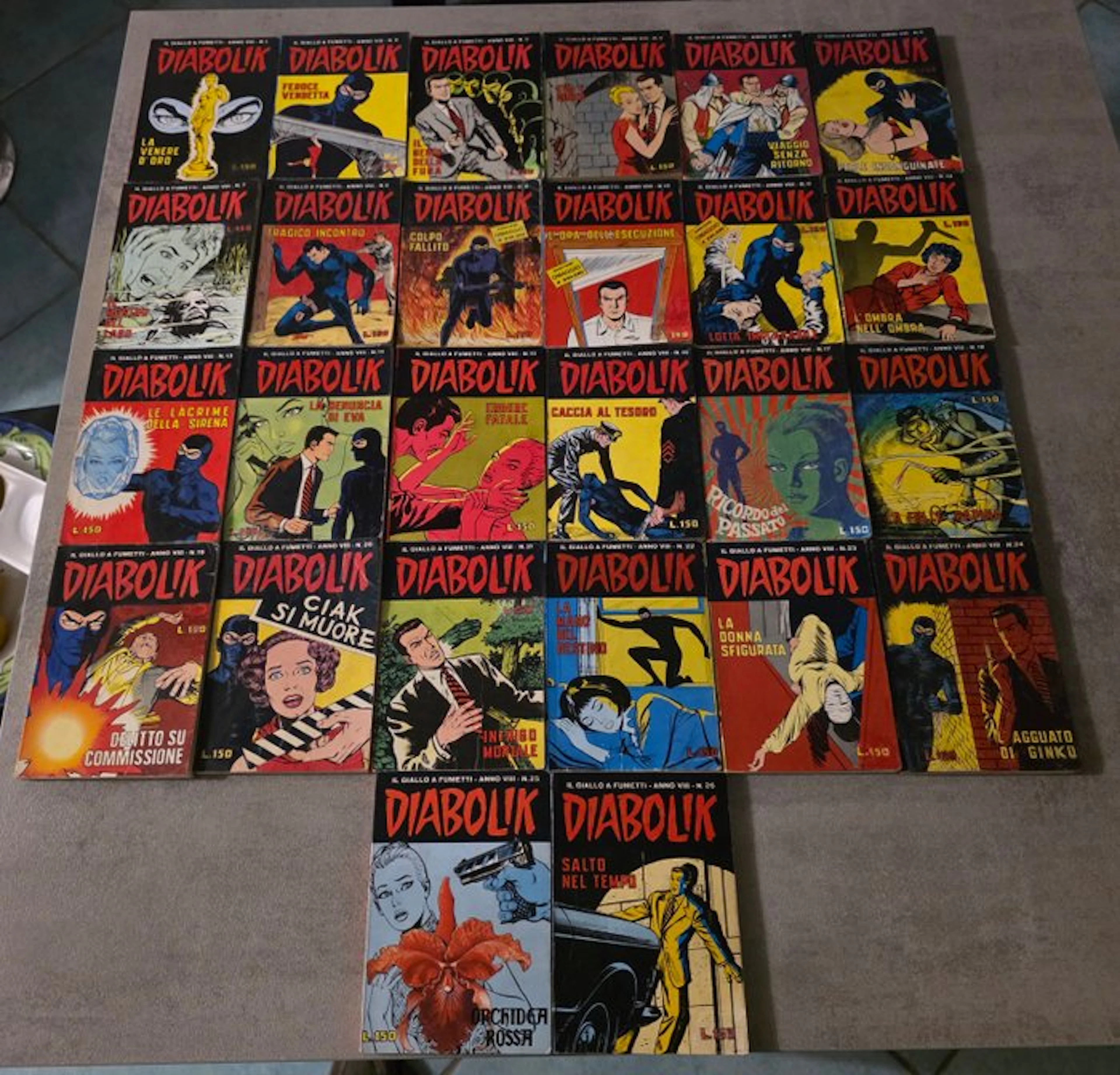 Diabolik anno VIII nn. 1/26 - sequenza completa - 26 Comic - First edition