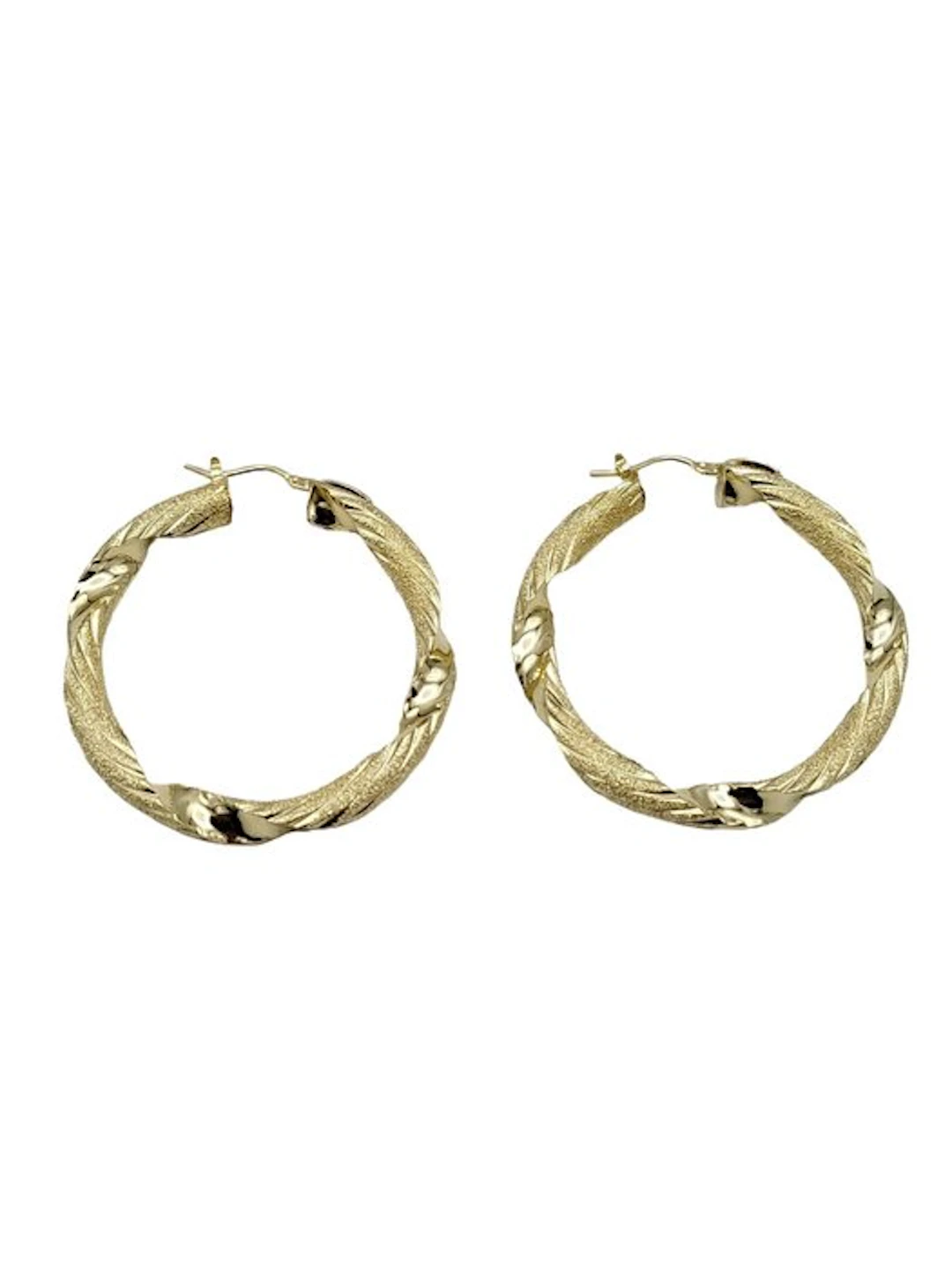Earrings - 18 kt. Yellow gold, White gold