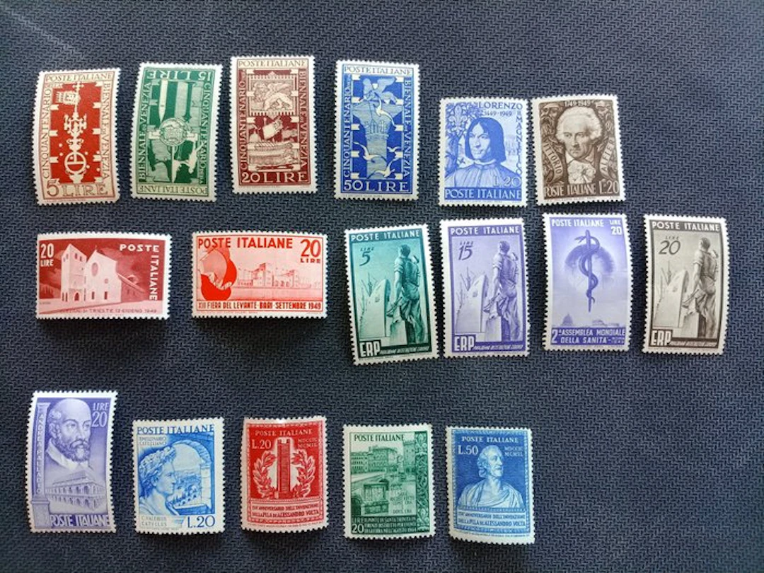 Italy 1949 - Italian Republic - stamps from the 1949 issue