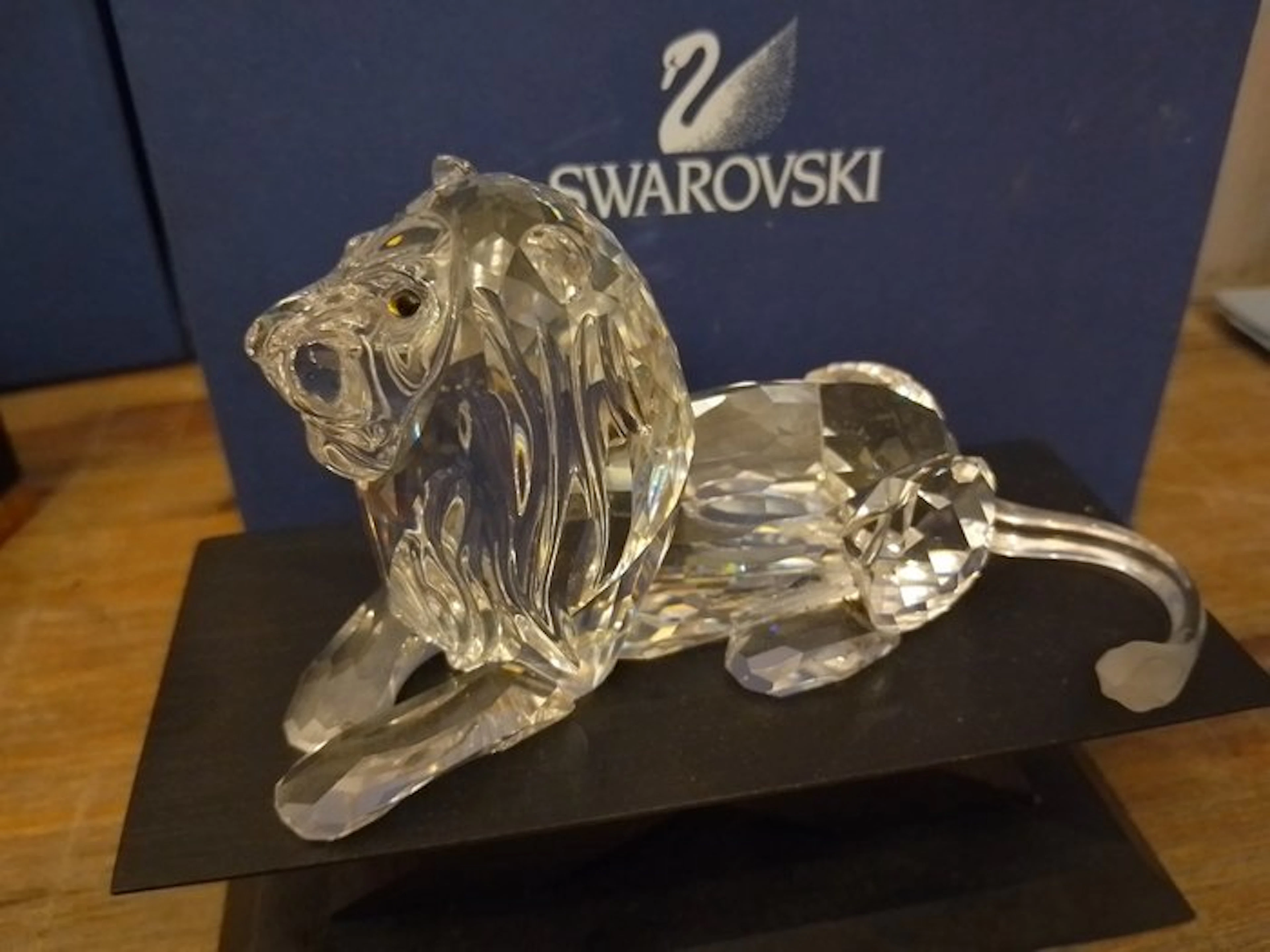 Swarovski - Figurine - SCS - Annual Edition 1995 - Lion 185410 - Crystal