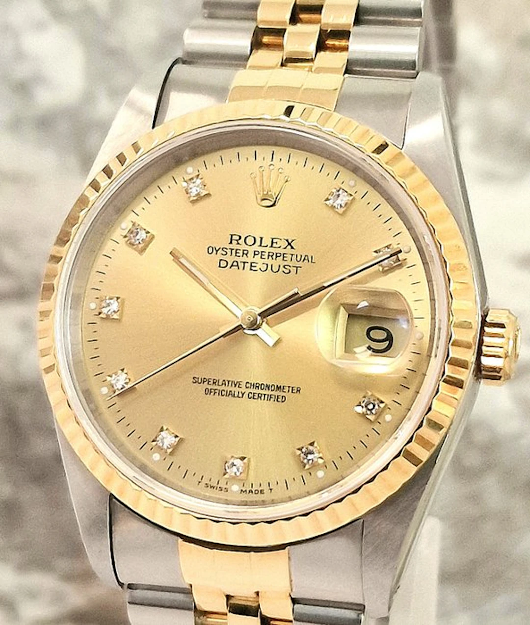 Rolex - Oyster Perpetual Datejust Diamonds - No reserve price - Ref