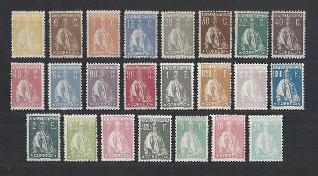 Portugal 1924/1926 - Complete Ceres series - Mundifil 276/98