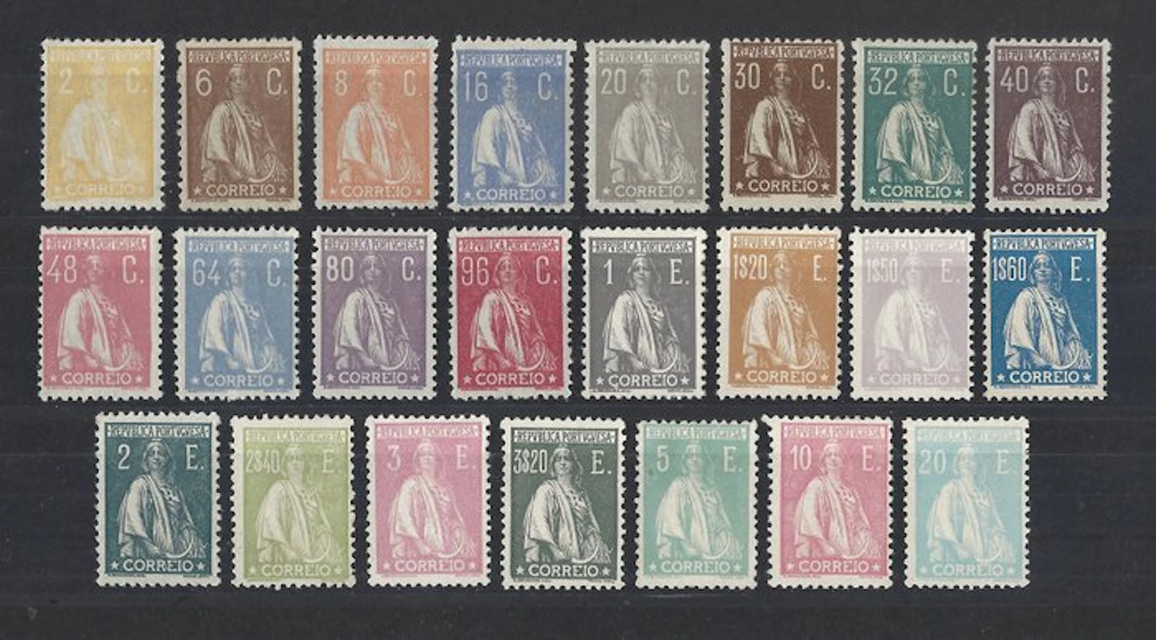 Portugal 1924/1926 - Complete Ceres series - Mundifil 276/98