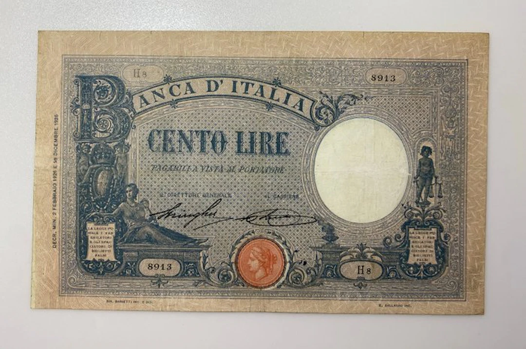 Italy. - 100 Lire - 02/02/1926 - Gigante BI 16a, Pick 39f