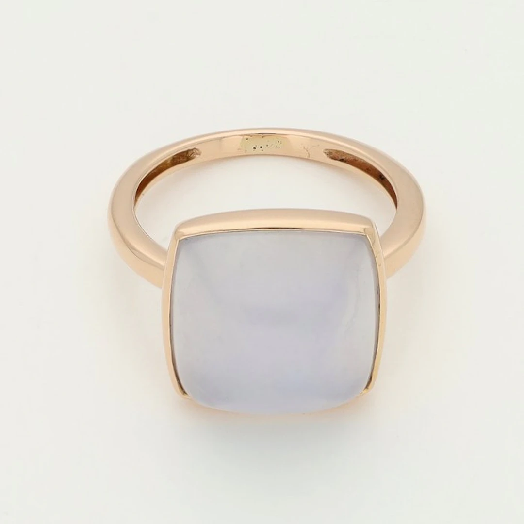 Ring - 18 kt. Rose gold - Chalcedoon