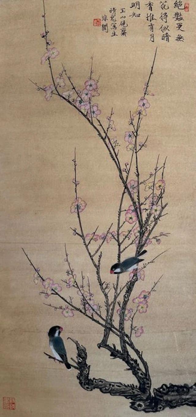 A Chinese Plum Painting On Paper
