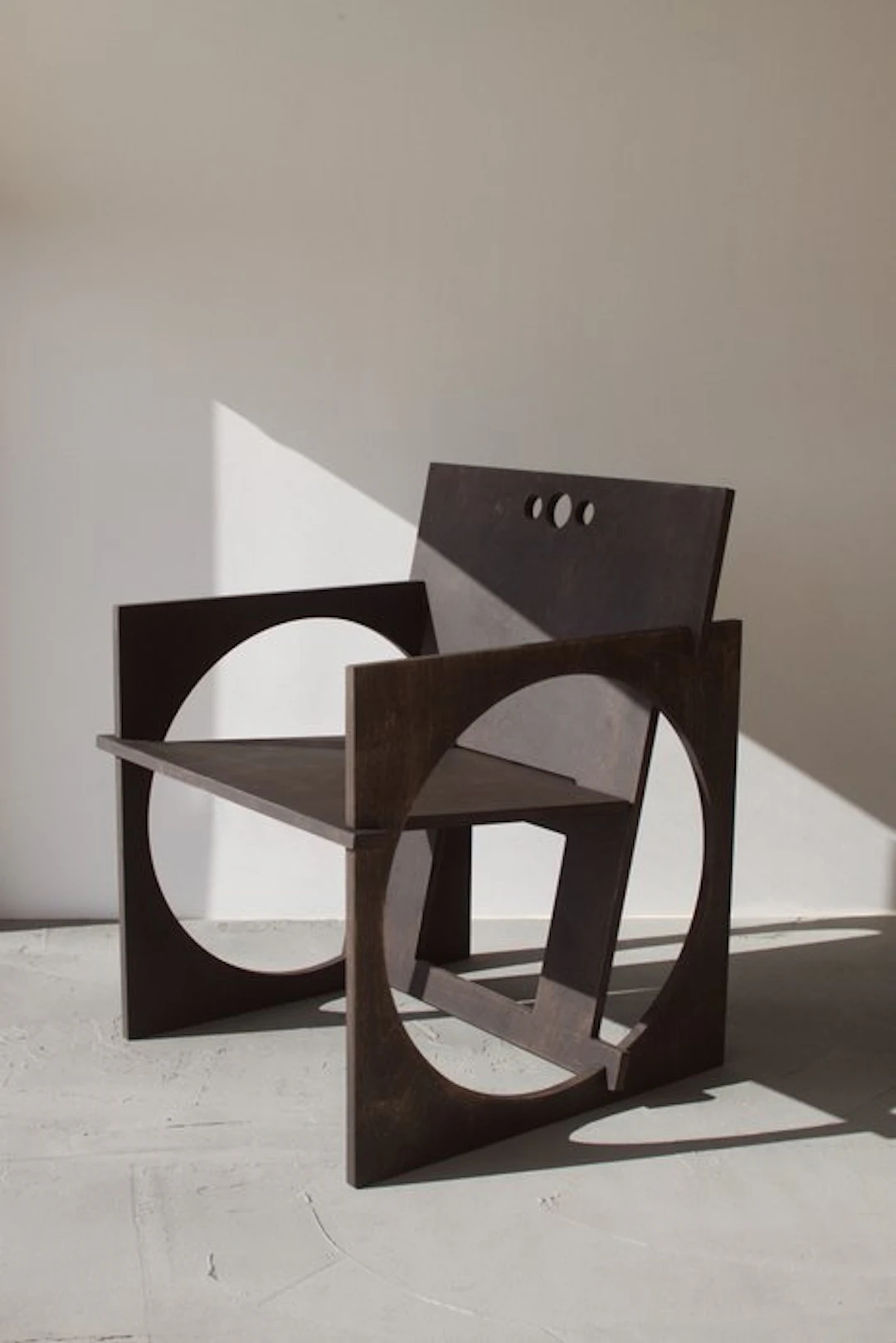 Edoardo Lietti Studio - Armchair - Sedia Tonda - Black - Wood