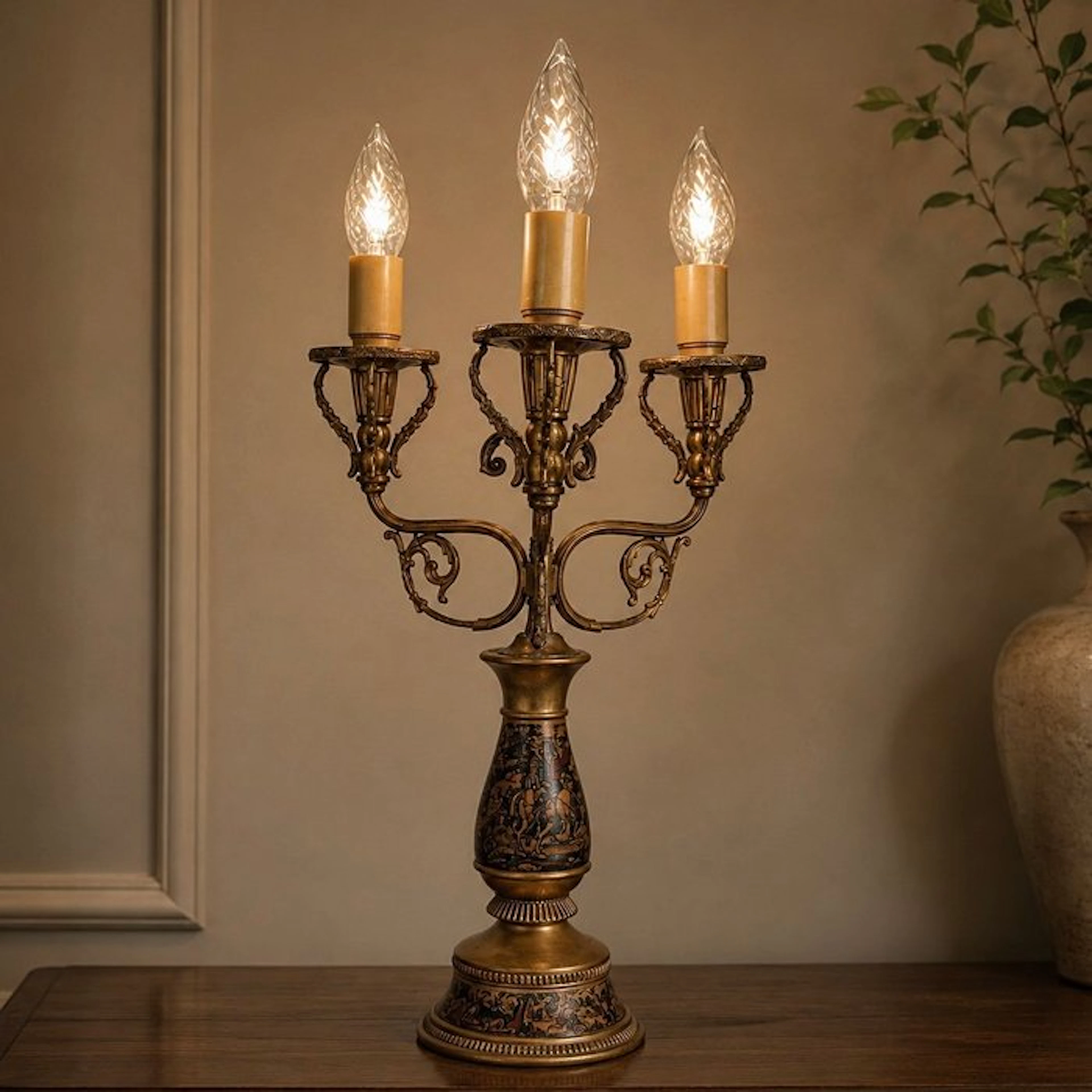 Decoro Giotto Florentine - Table lamp - Brass, Metal