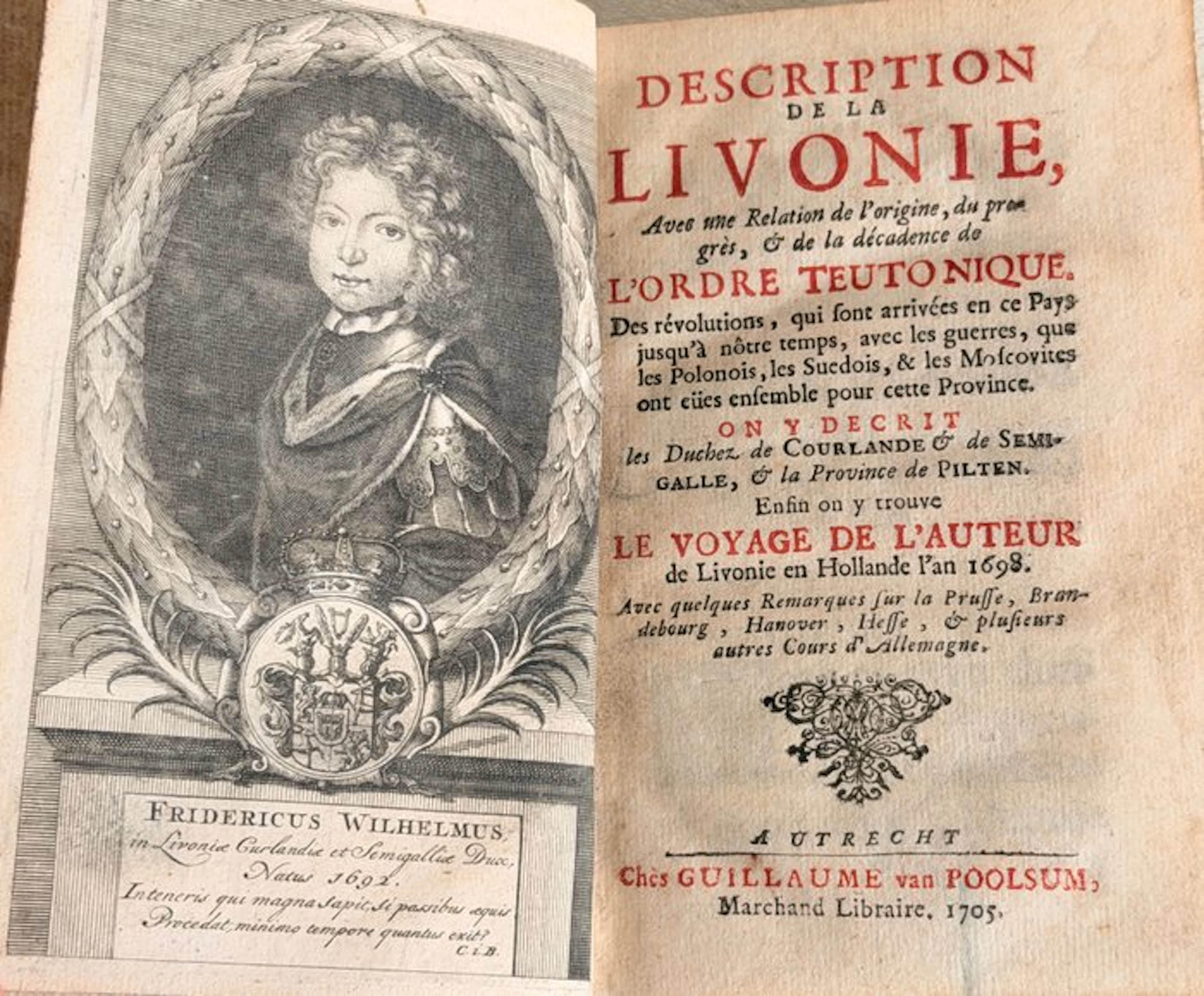 John Bruckner - Description de la Livonie - 1705