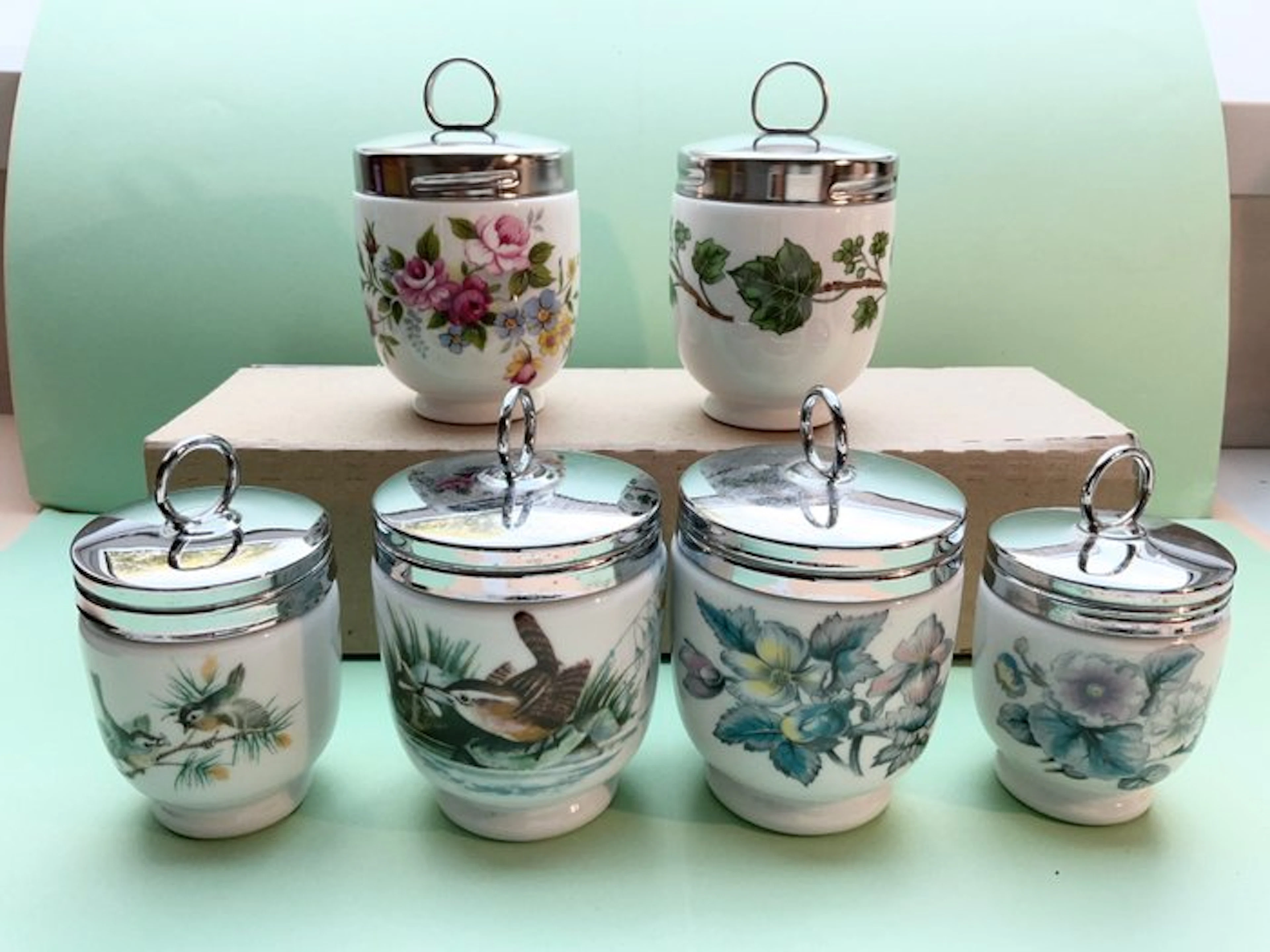 Royal Worcester - Kitchen container (6) - Porcelain - Egg Coddler