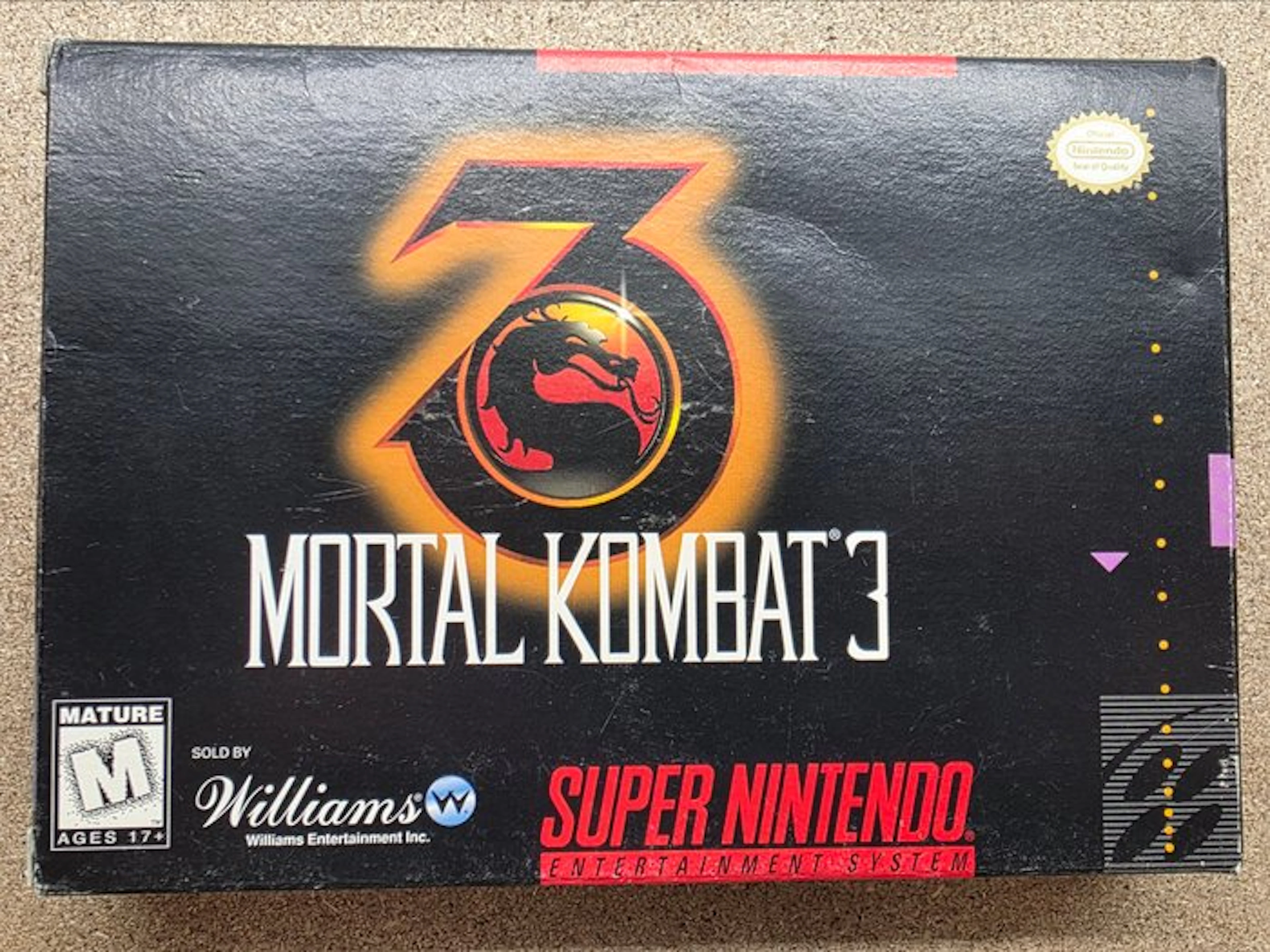 Nintendo - Snes - Super Nintendo - Mortal Kombat 3 1st...