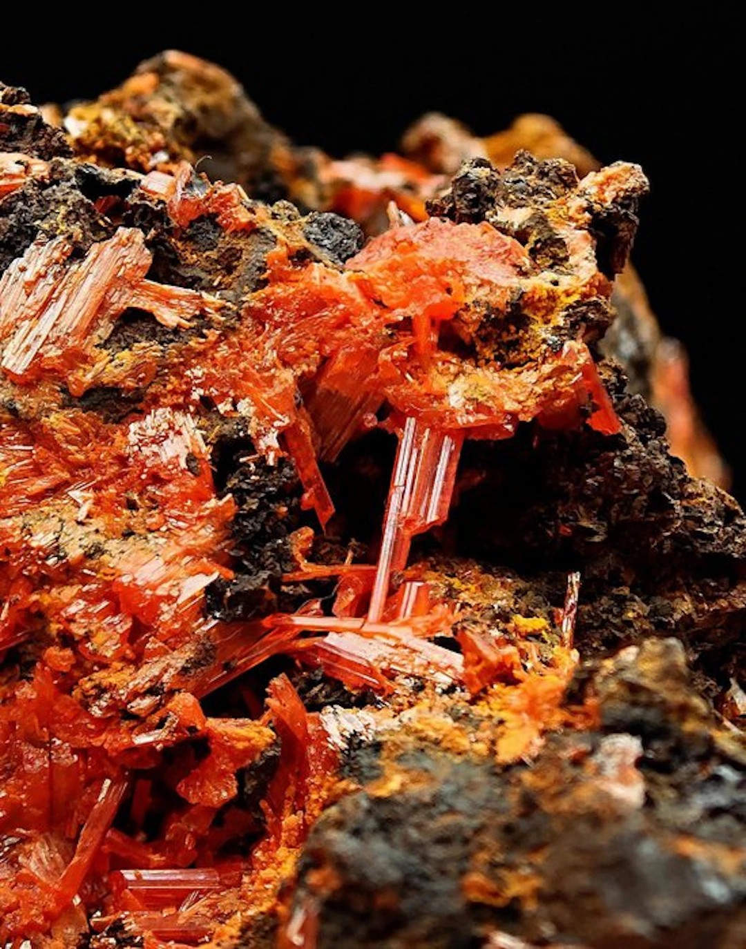 Rare orange crocoite