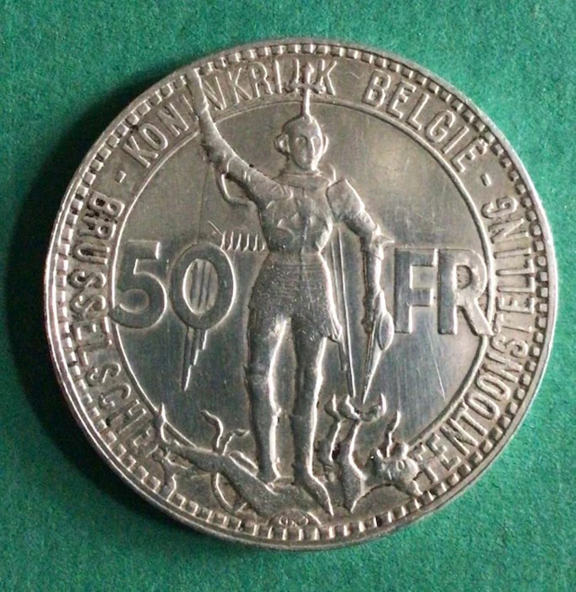 Belgium. 50 Francs 1835-1935 (No reserve price)