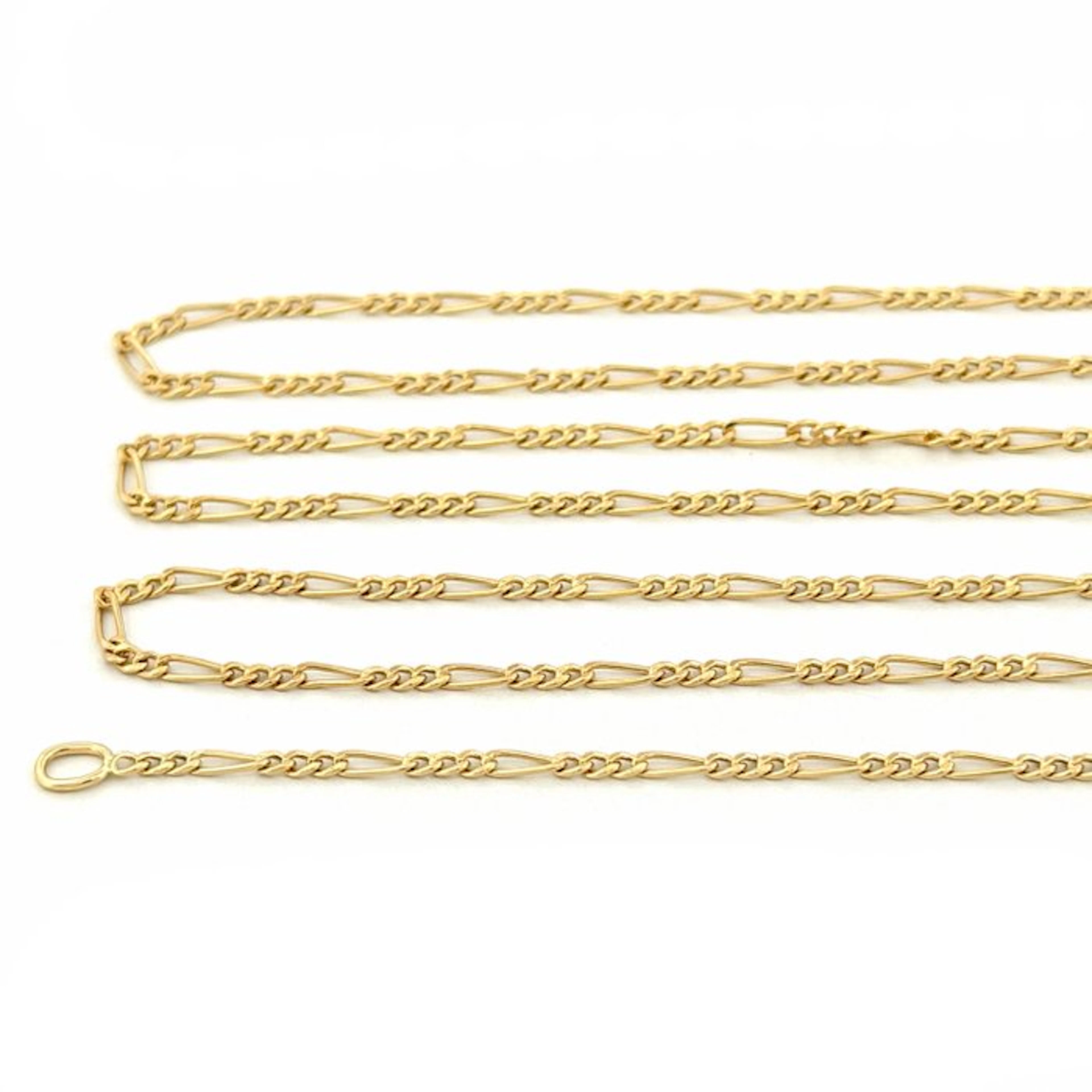 No reserve price - Necklace - 18 kt. Yellow gold - Figaro