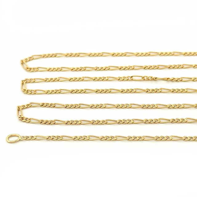 No reserve price - Necklace - 18 kt. Yellow gold - Figaro