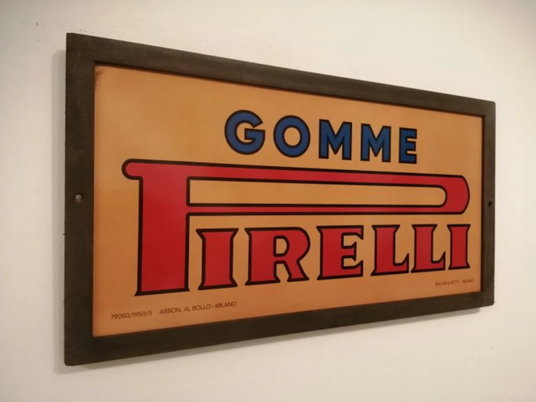 Pirelli - Vintage Pirelli advertising sign - Pirelli...