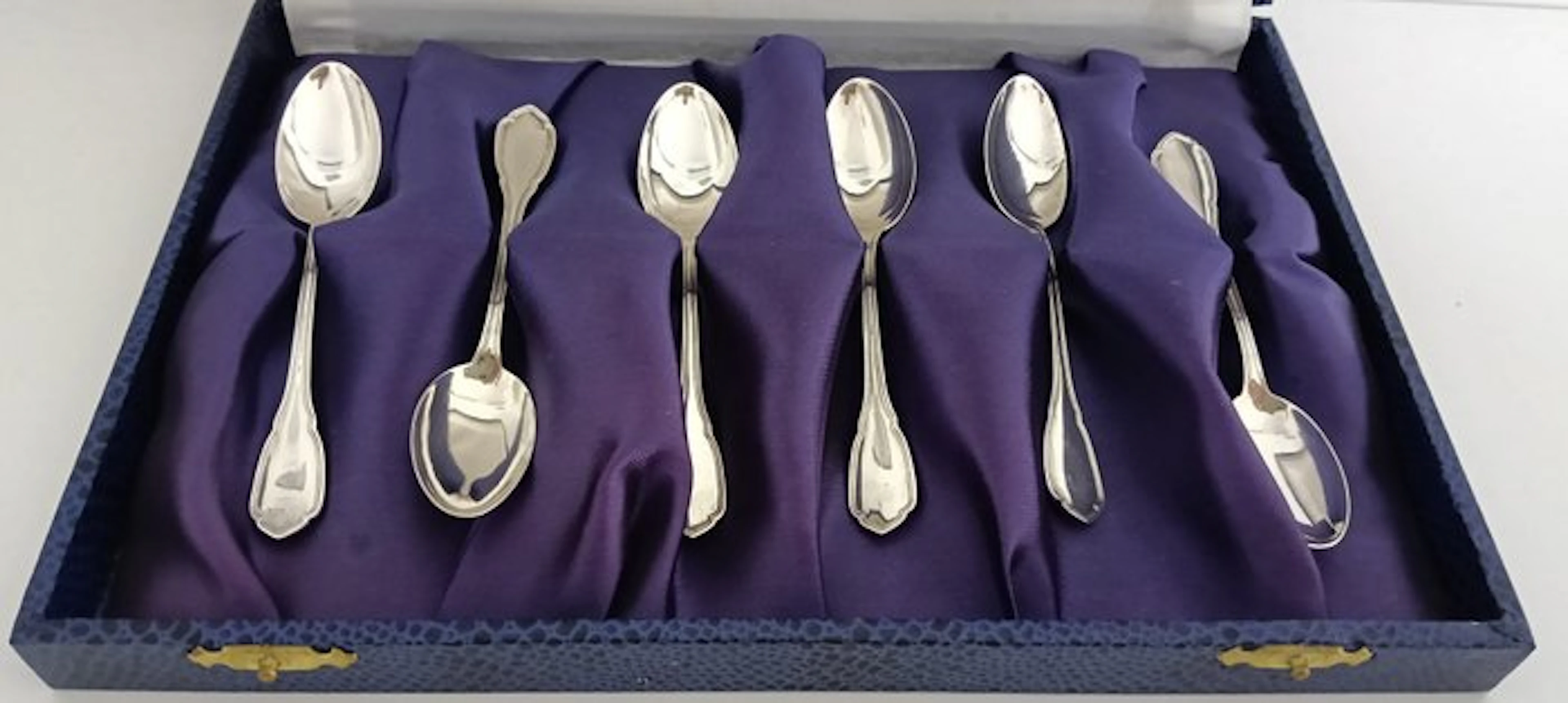 Cutlery set for 6 (6) - .800 silver - Argenteria Greggio