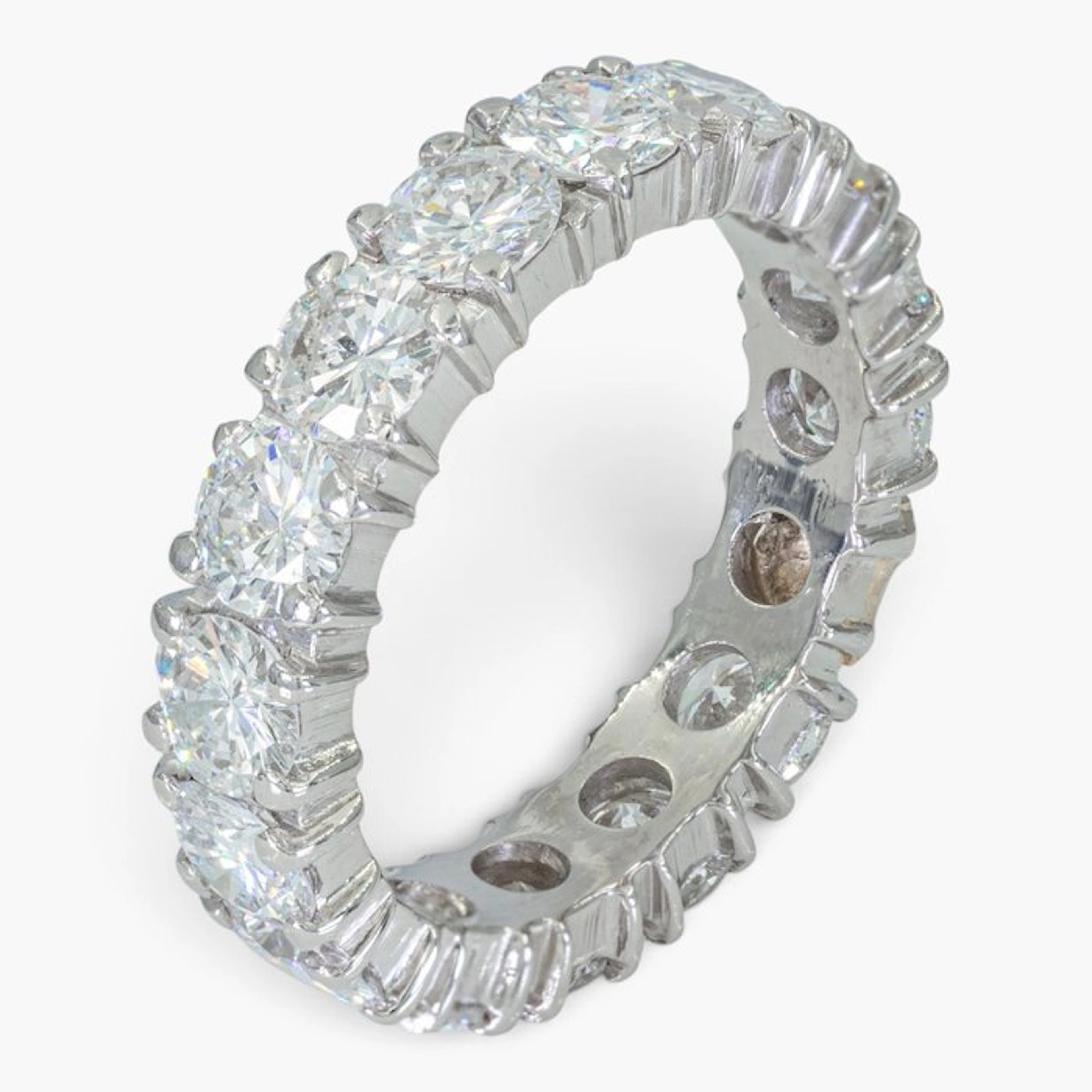 No reserve price - Ring HRD - VVS/VS, Platinum - 4.05ct. tw. Diamond (Natural)
