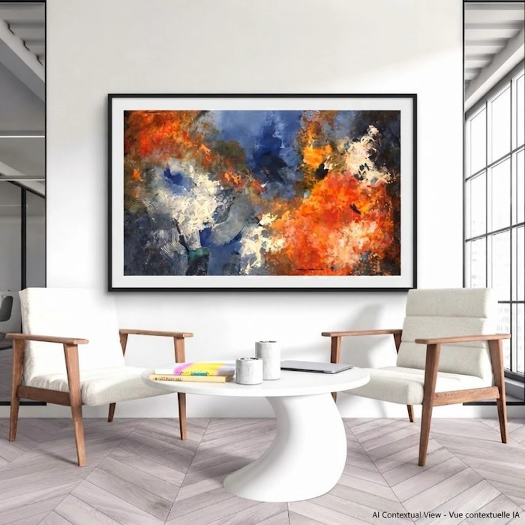 Dam Domido - Fire is in the air - 155 x 90 cm