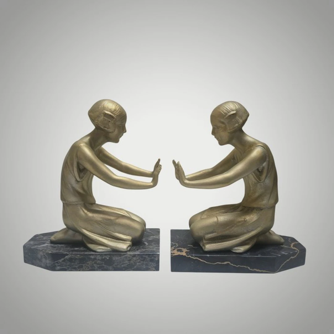 P.SEGA - Bookends - Art Casting and Marble - Women